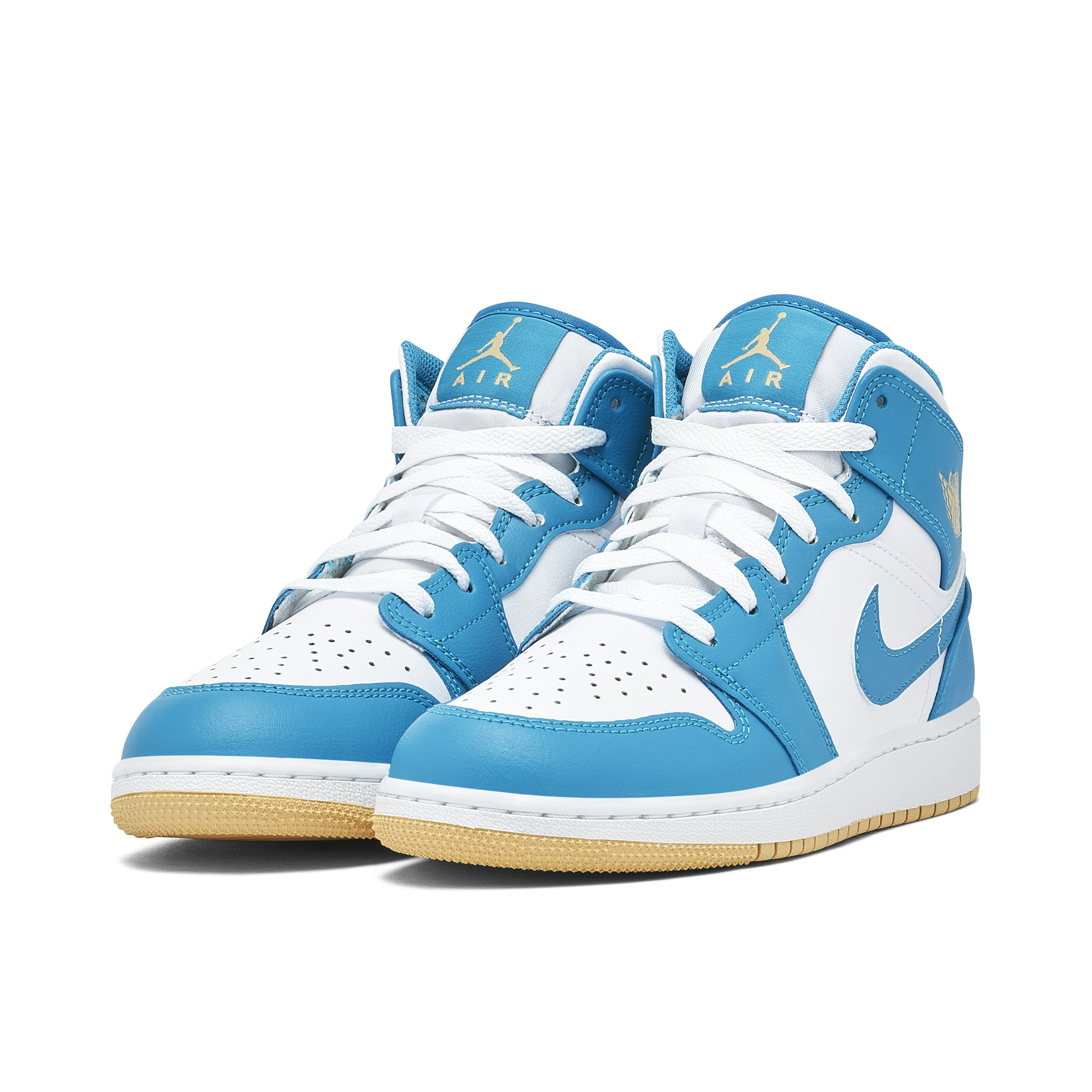 Air Jordan 1 Mid White Teal GS
