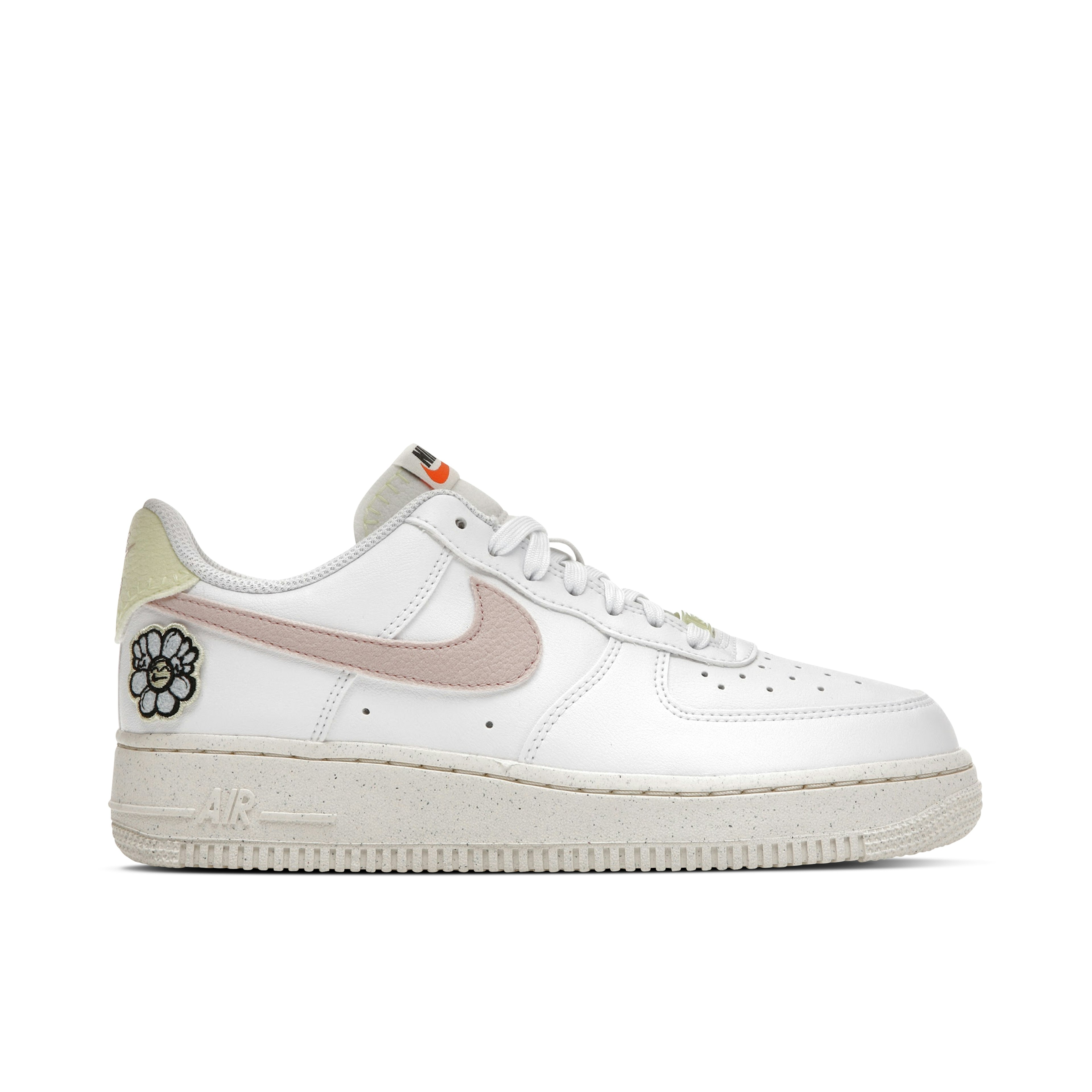 Nike Womens WMNS AF1 Pixel SE Leopard Print Low 07 SE Next Nature White Pink Oxford für Damen