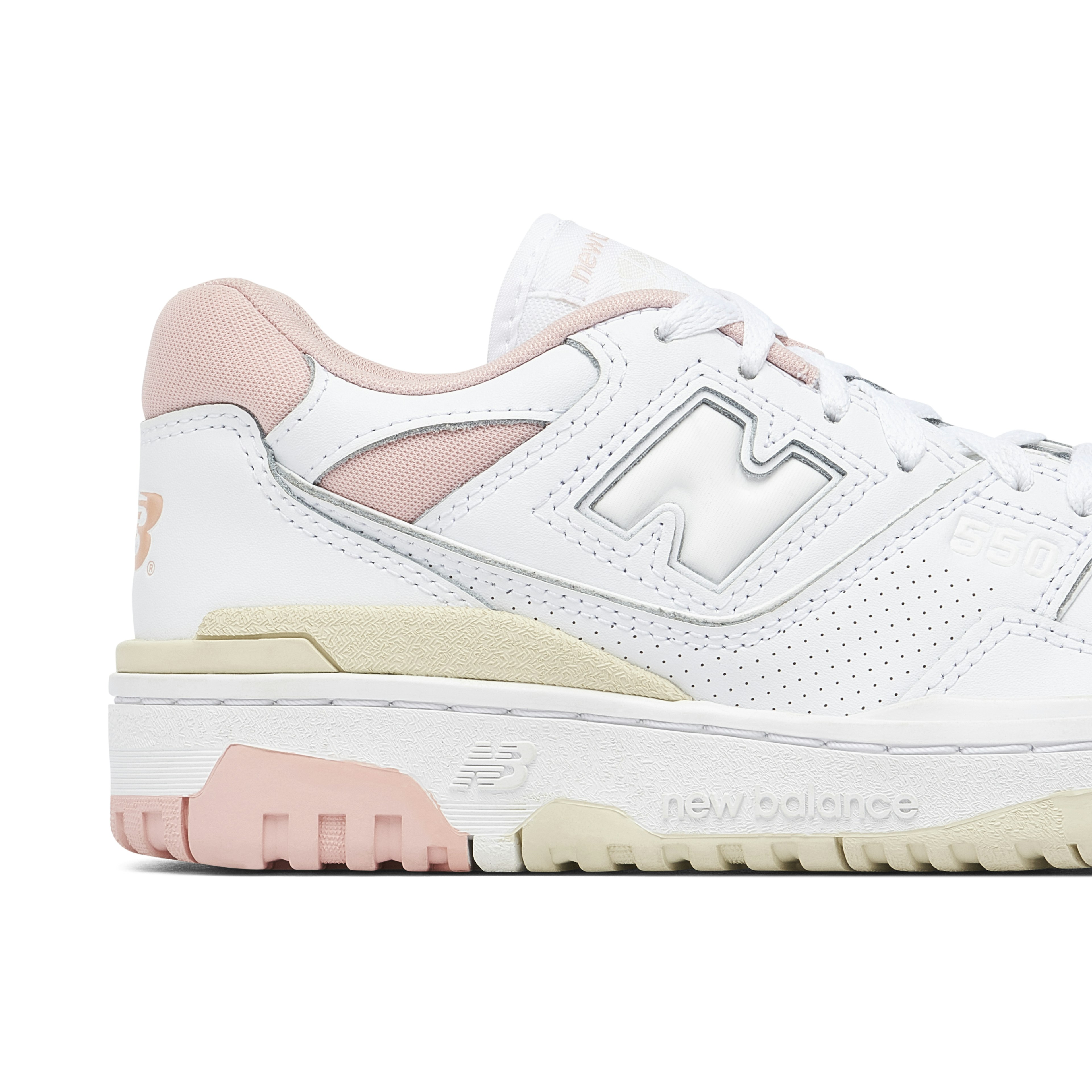 New Balance 550 White Pink Cream Womens