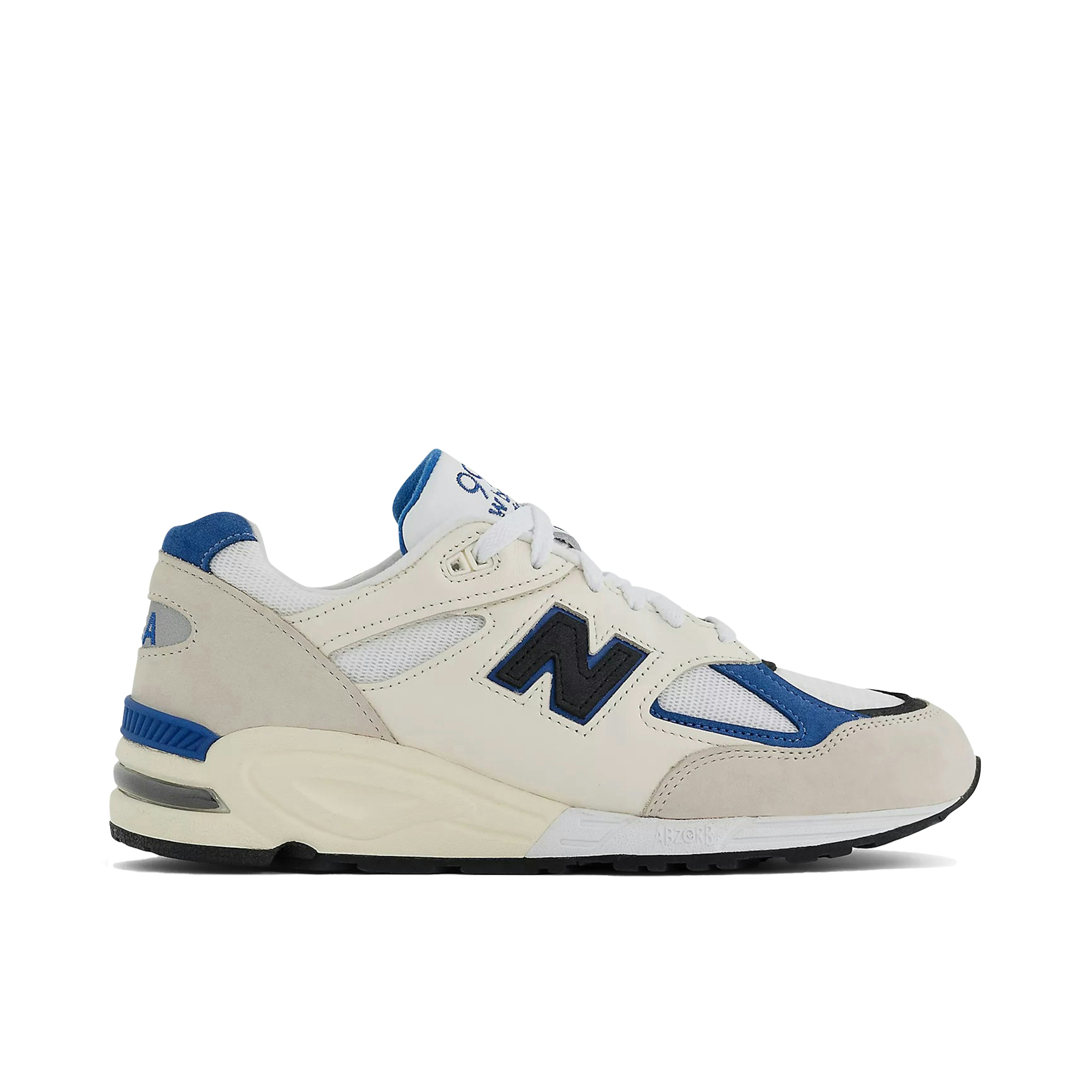 New Balance 990v2 Made in USA White Blue