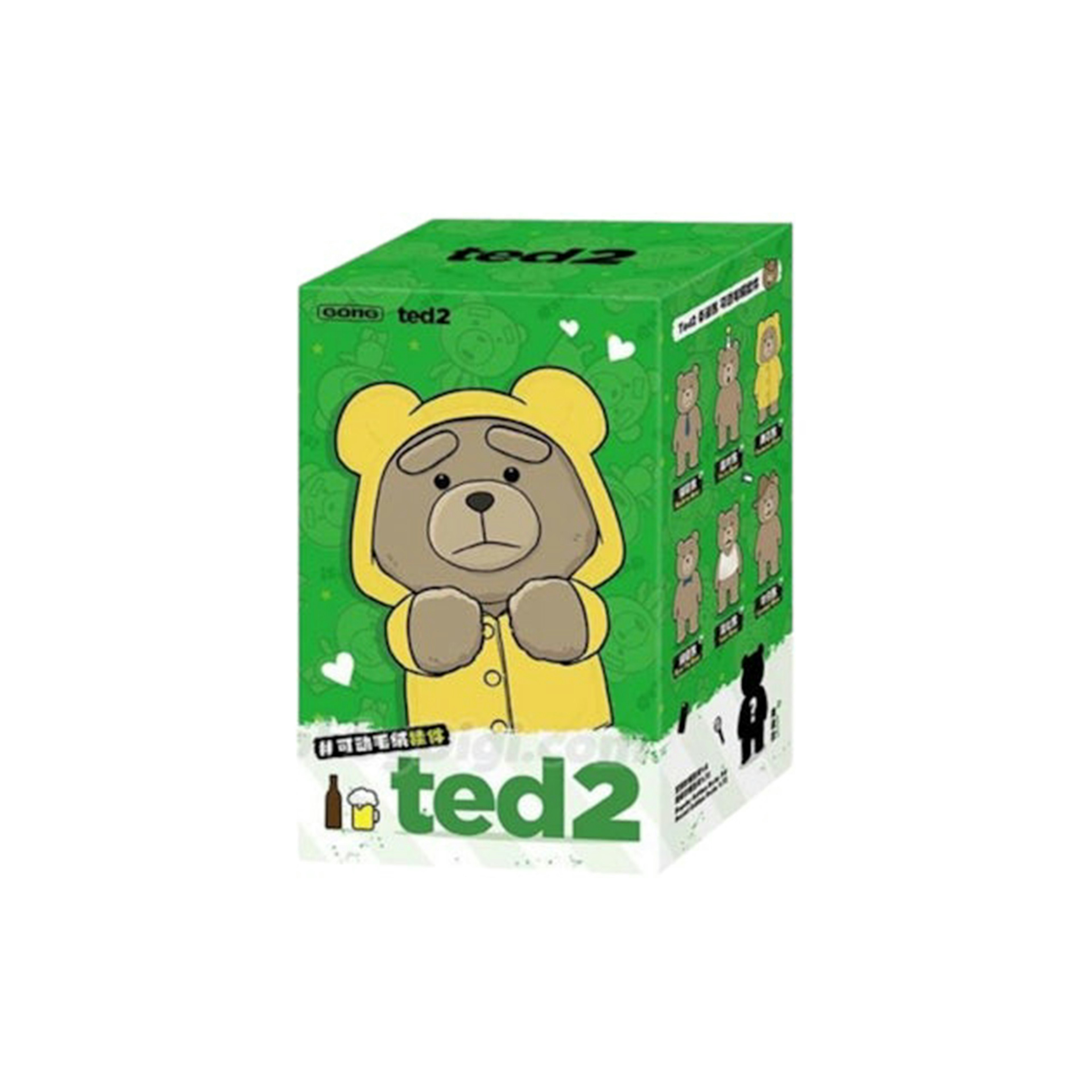 Pop Mart Pop Mart Ted2 Teddy Bear Action Plush Pendant Series Single Blind Box