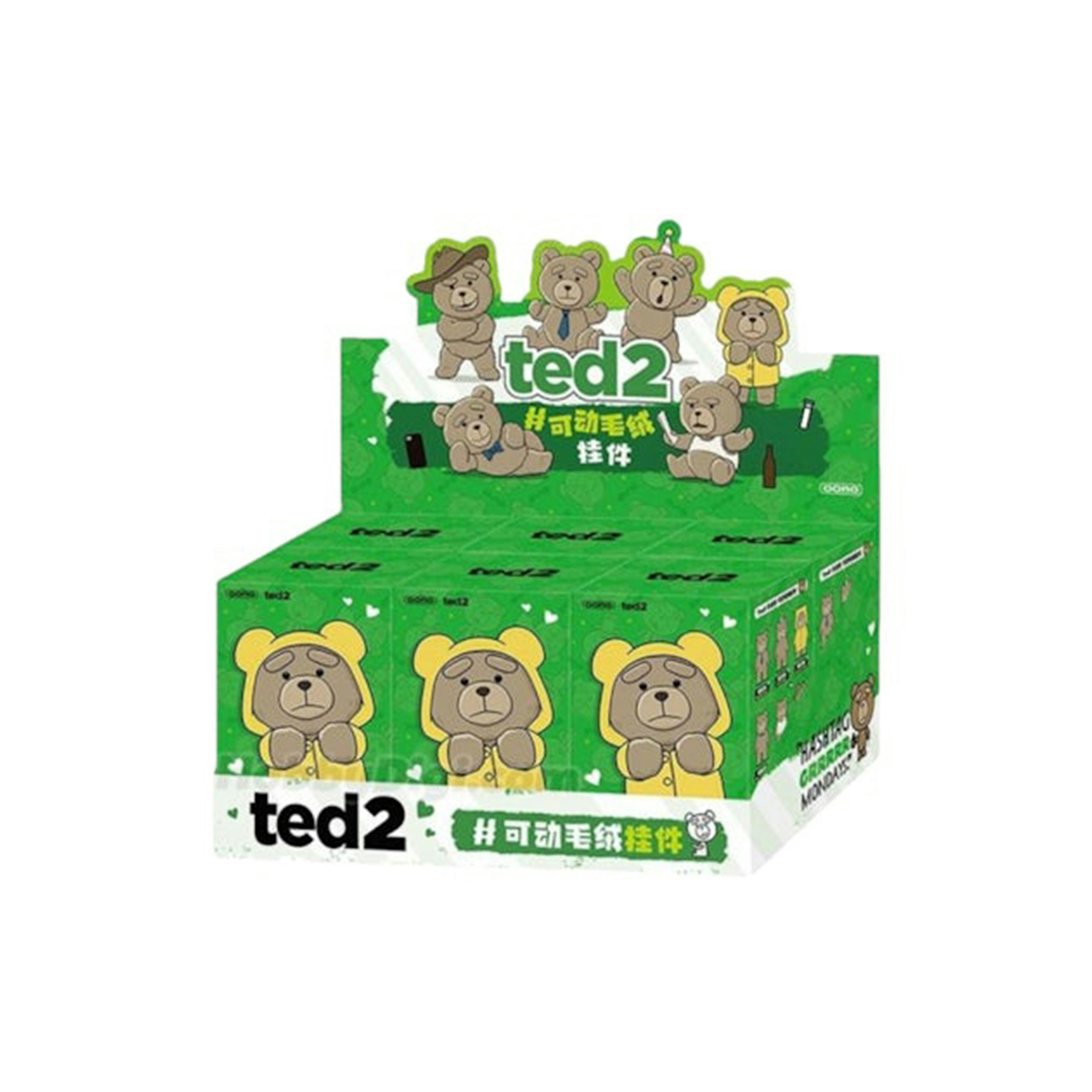 Pop Mart Pop Mart Ted2 Teddy Bear Action Plush Pendant Series Sealed Case (6 Blind Box)