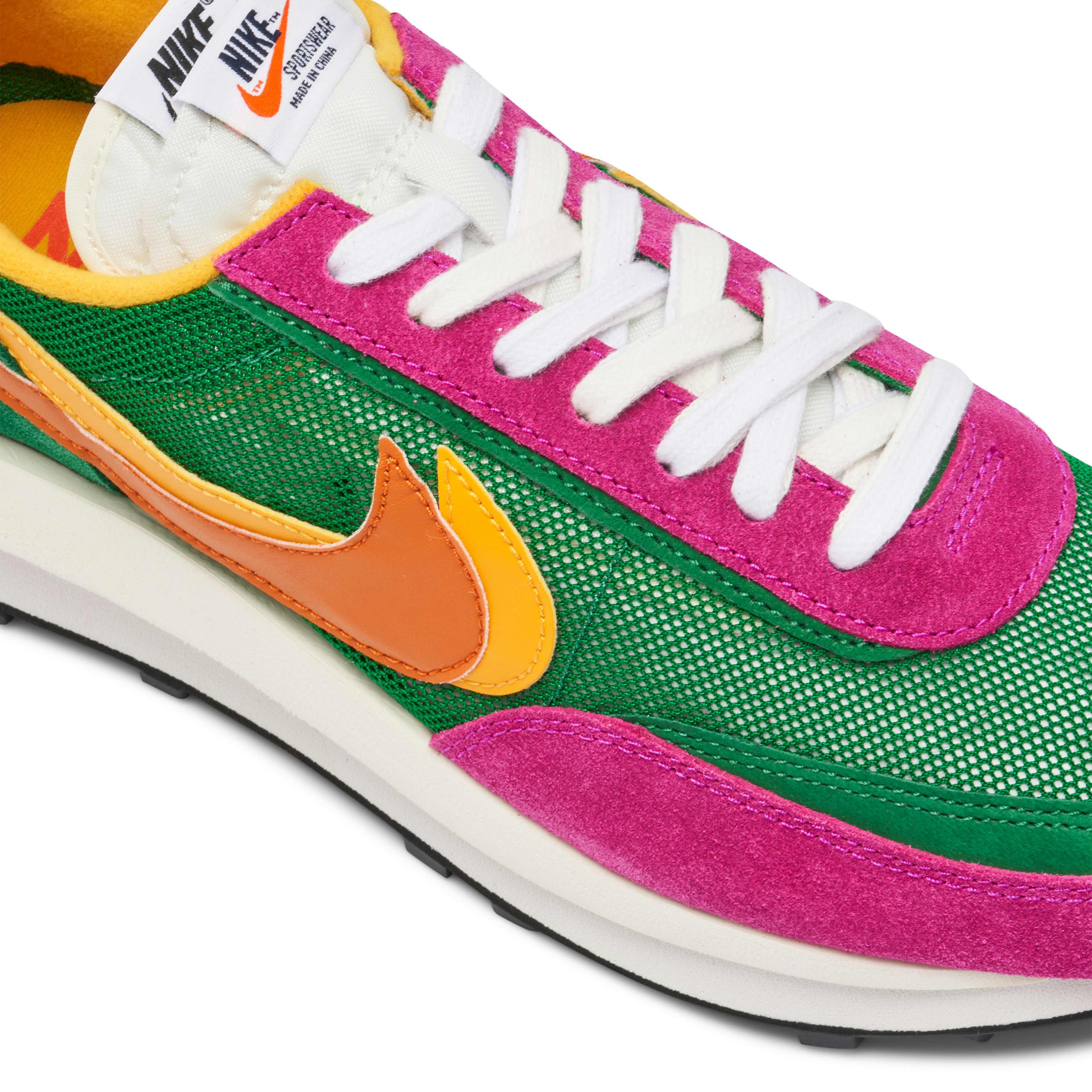 Nike LDWaffle x Sacai Green Pink