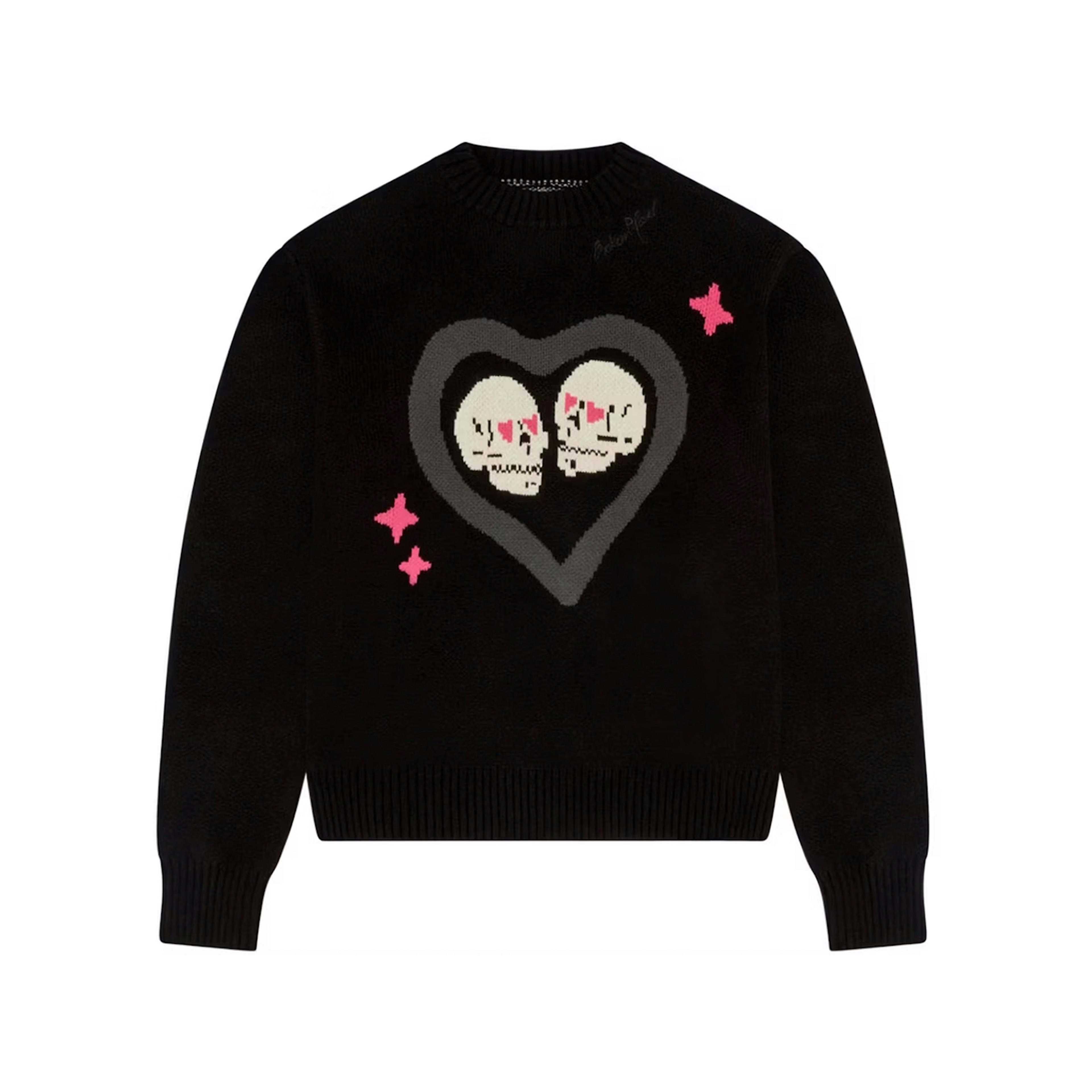 Broken Planet Hearts Are Made To Be Broken Knit Sweater Midnight Black