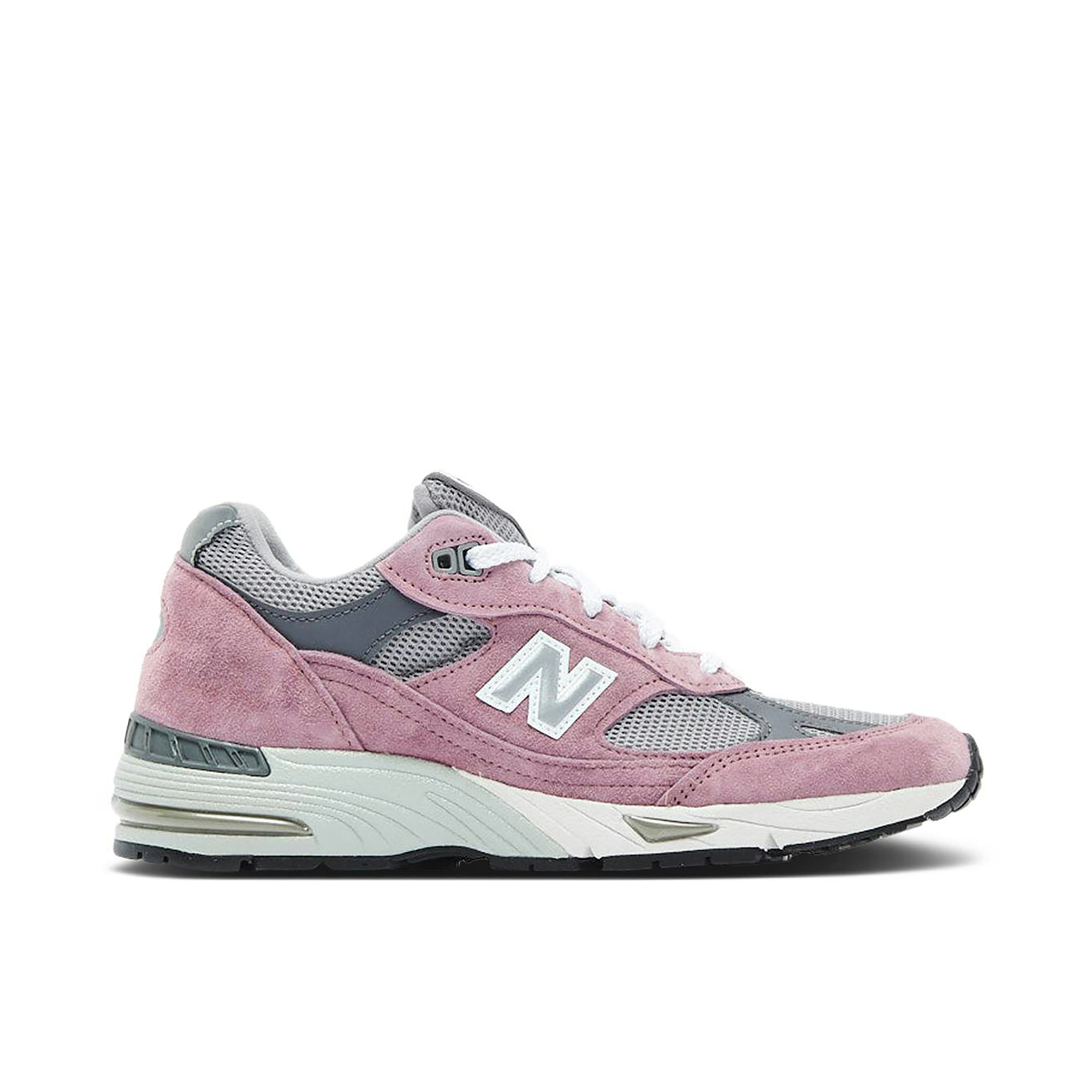 tenis new balance 574 core cinzento azul vermelho infantil Made In England Wistful Mauve