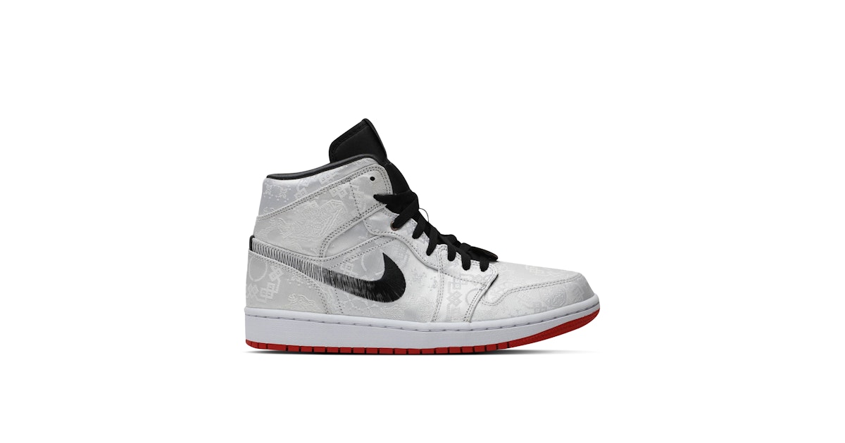 Air Jordan Mid SE x CLOT Fearless Edison Chen CU2804-100 Laced