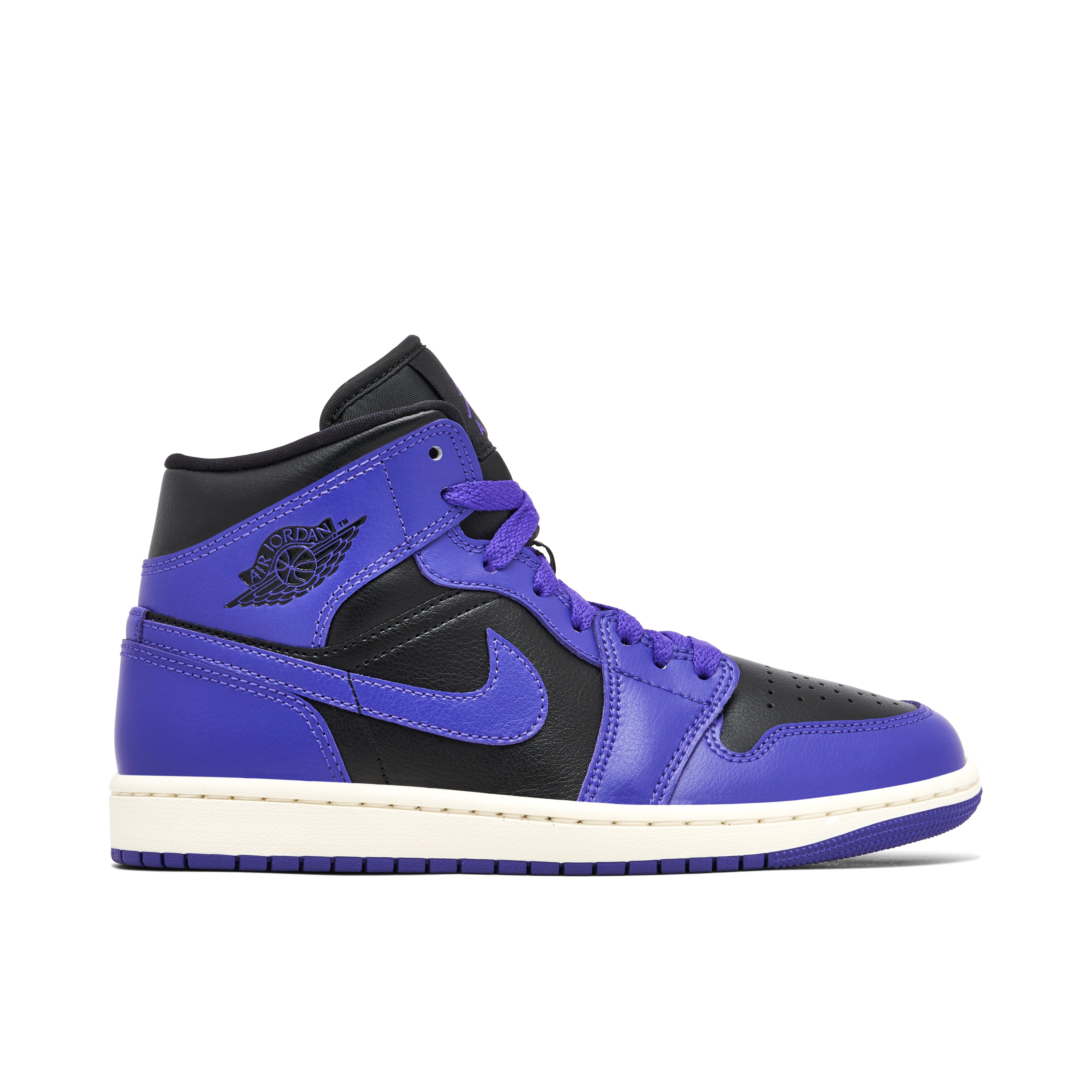 Air Jordan 1 Mid Purple Black Womens | BQ6472-051 | Laced