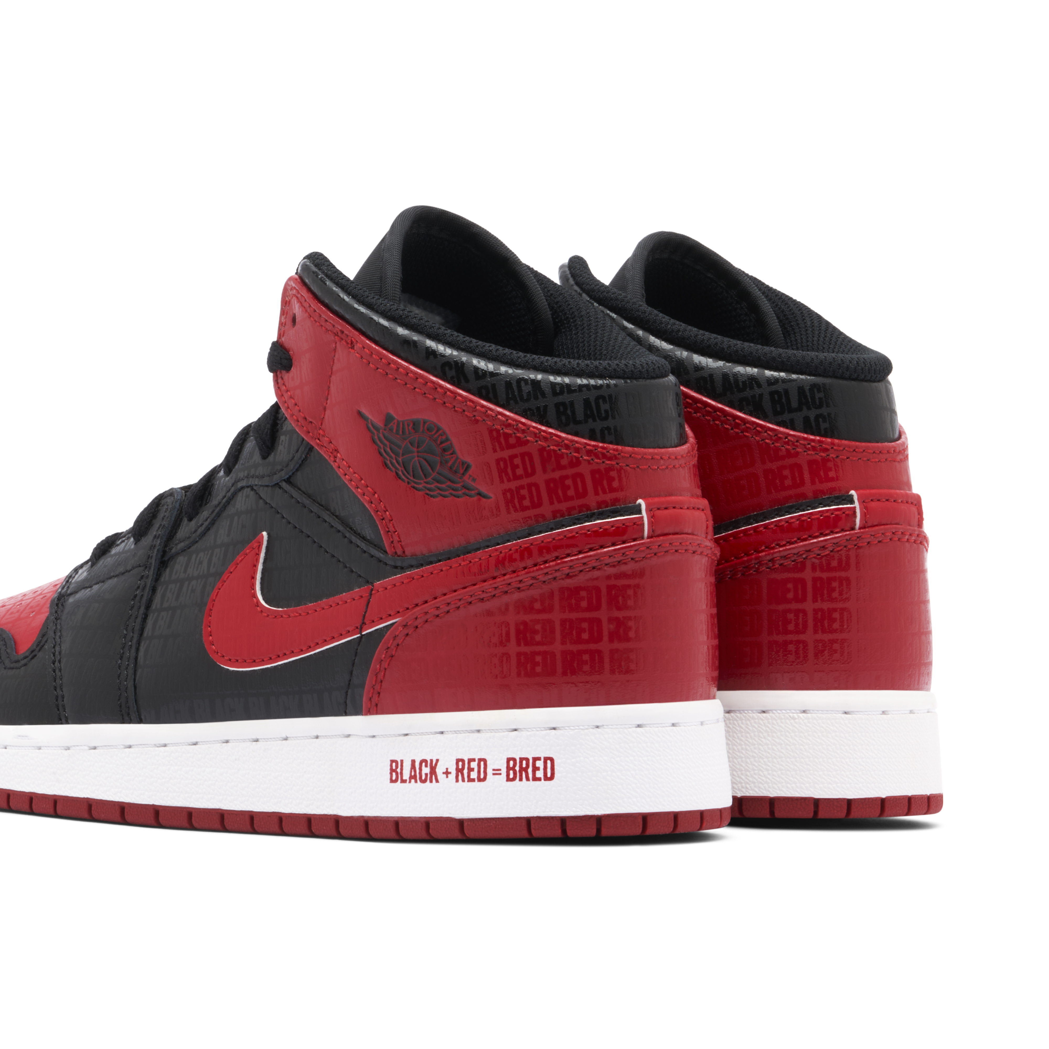 Nike Air Jordan 1 Mid GS Bred Text store