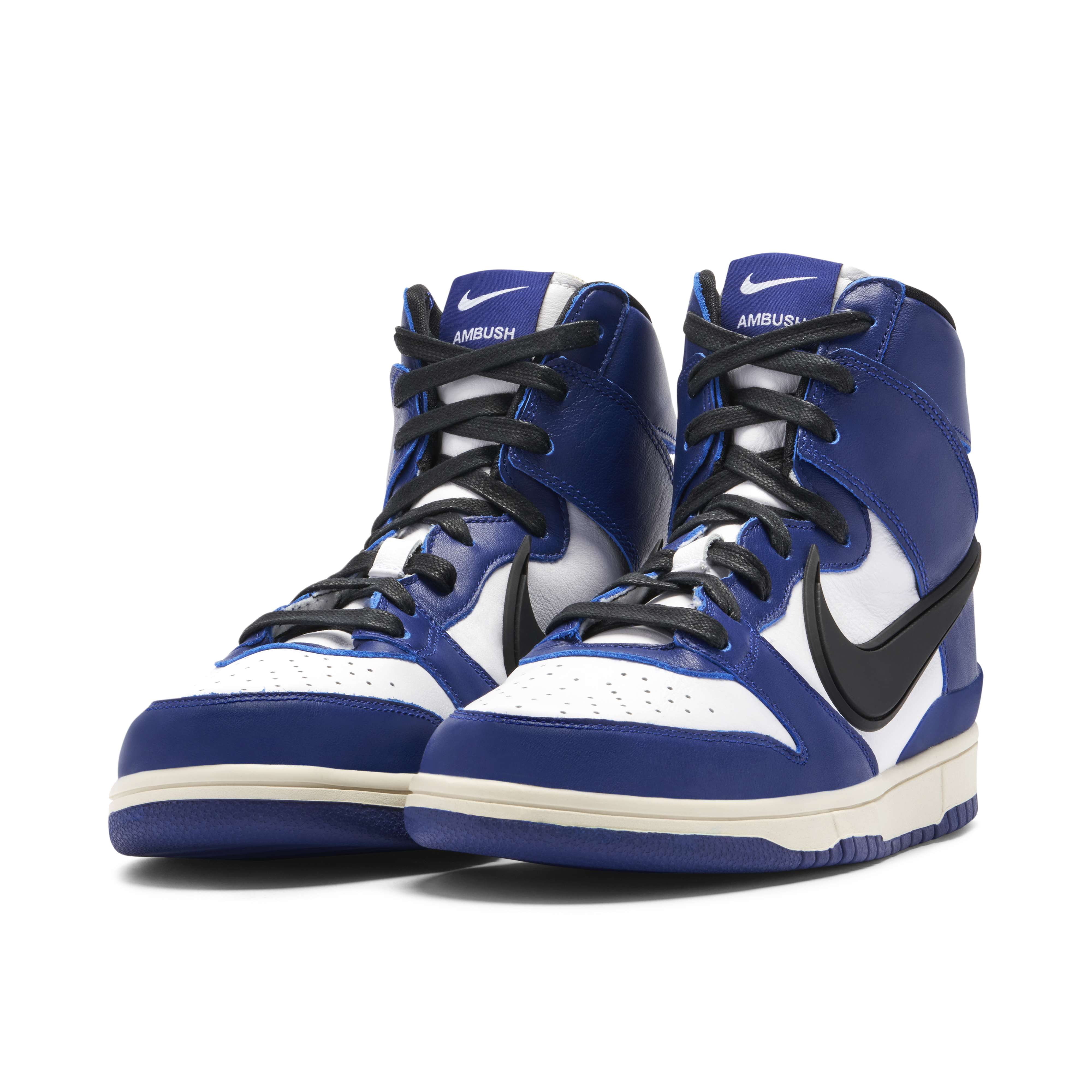 Nike Dunk High x AMBUSH Deep Royal CU7544 400 Laced