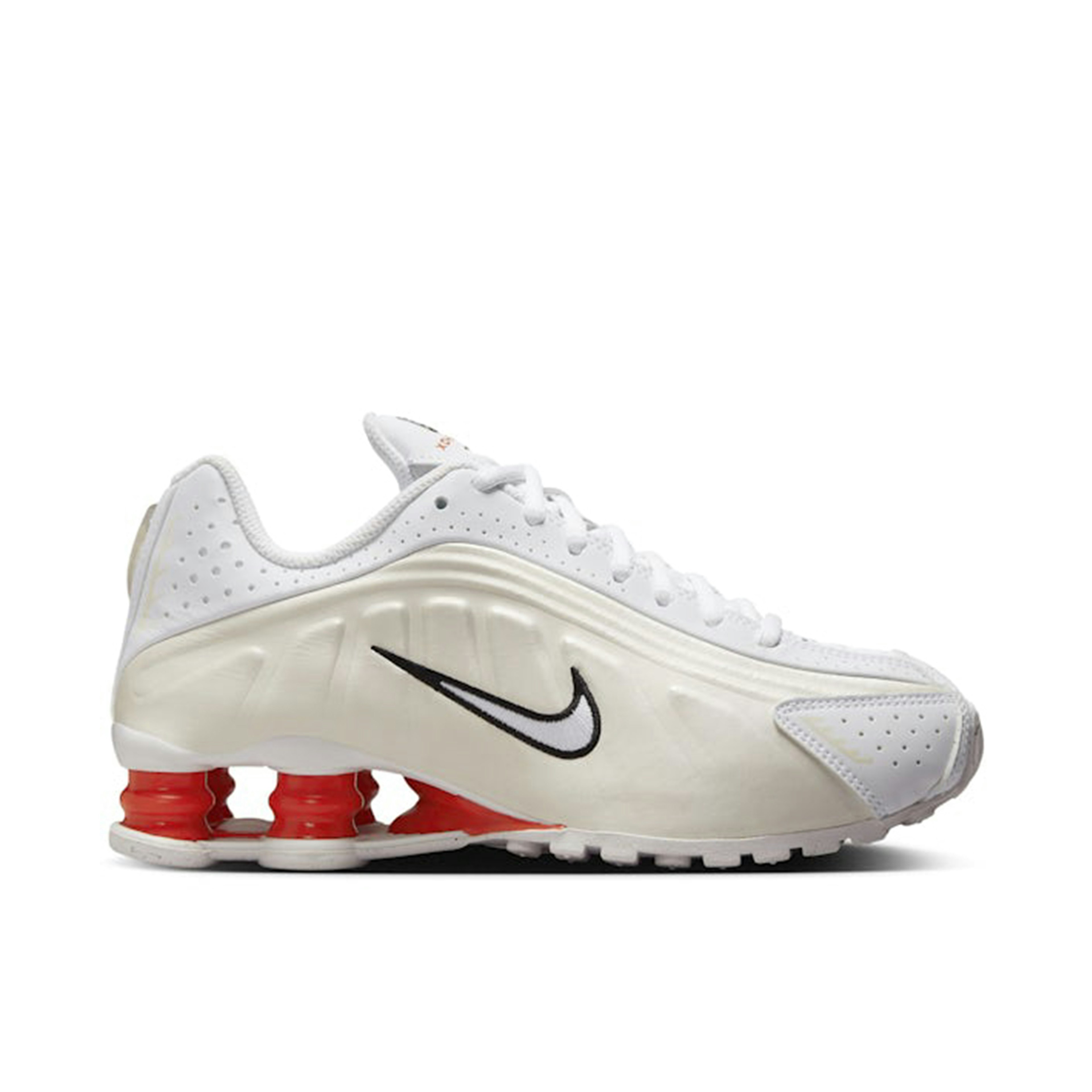 Nike Shox R4 White Phantom Picante Red GS