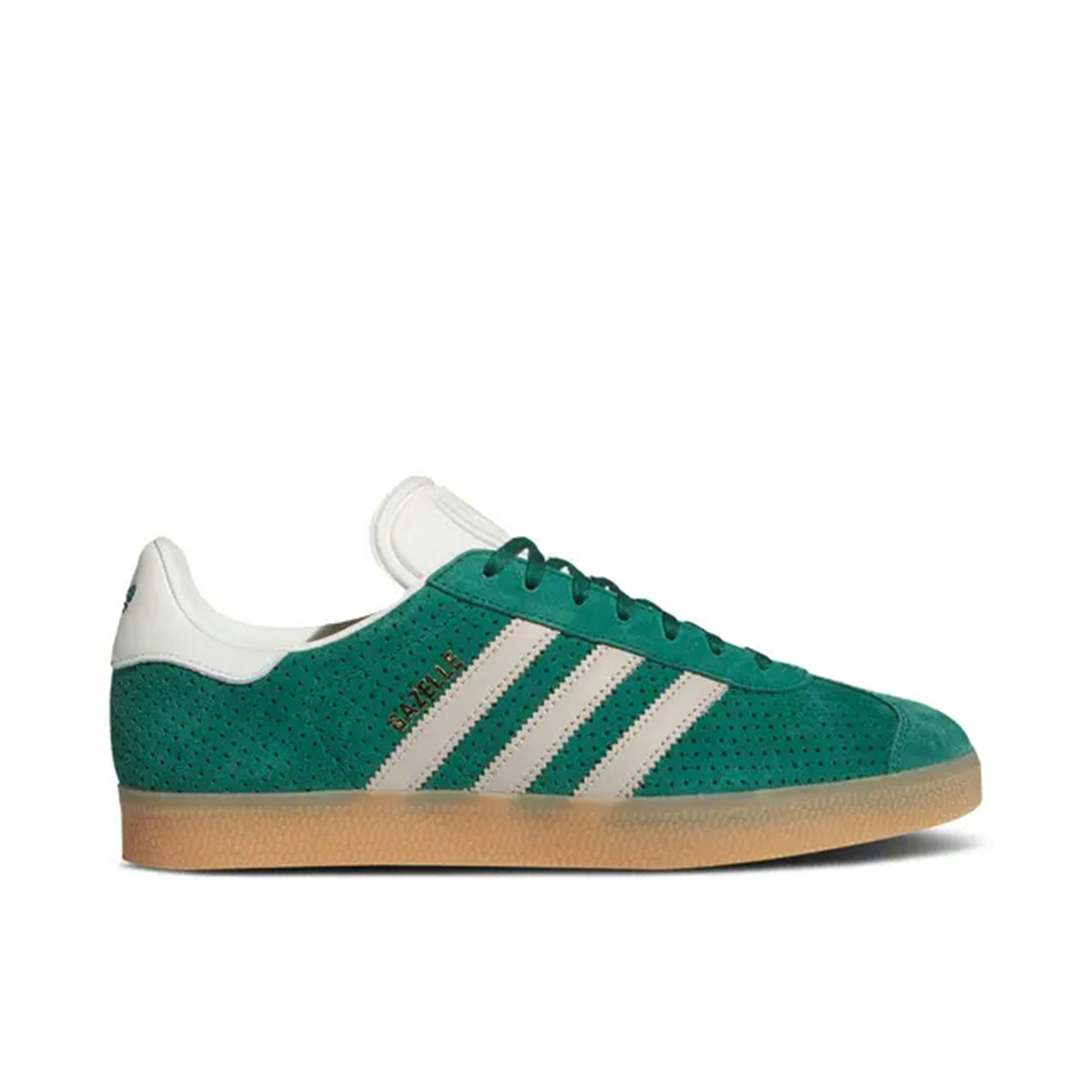 Adidas Gazelle Collegiate Green Wonder Beige Gold Metallic