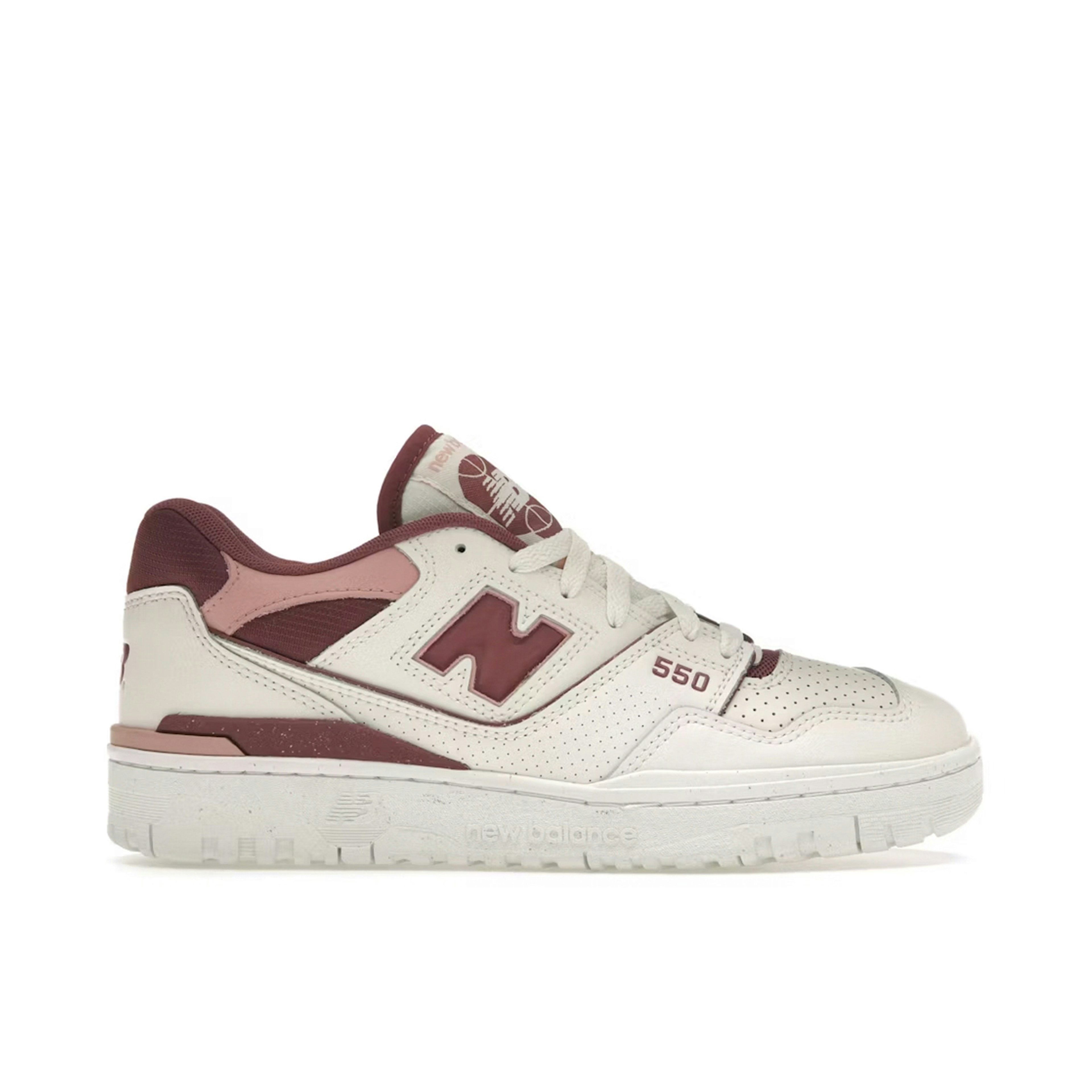 New Balance 550 Washed Burgundy Womens