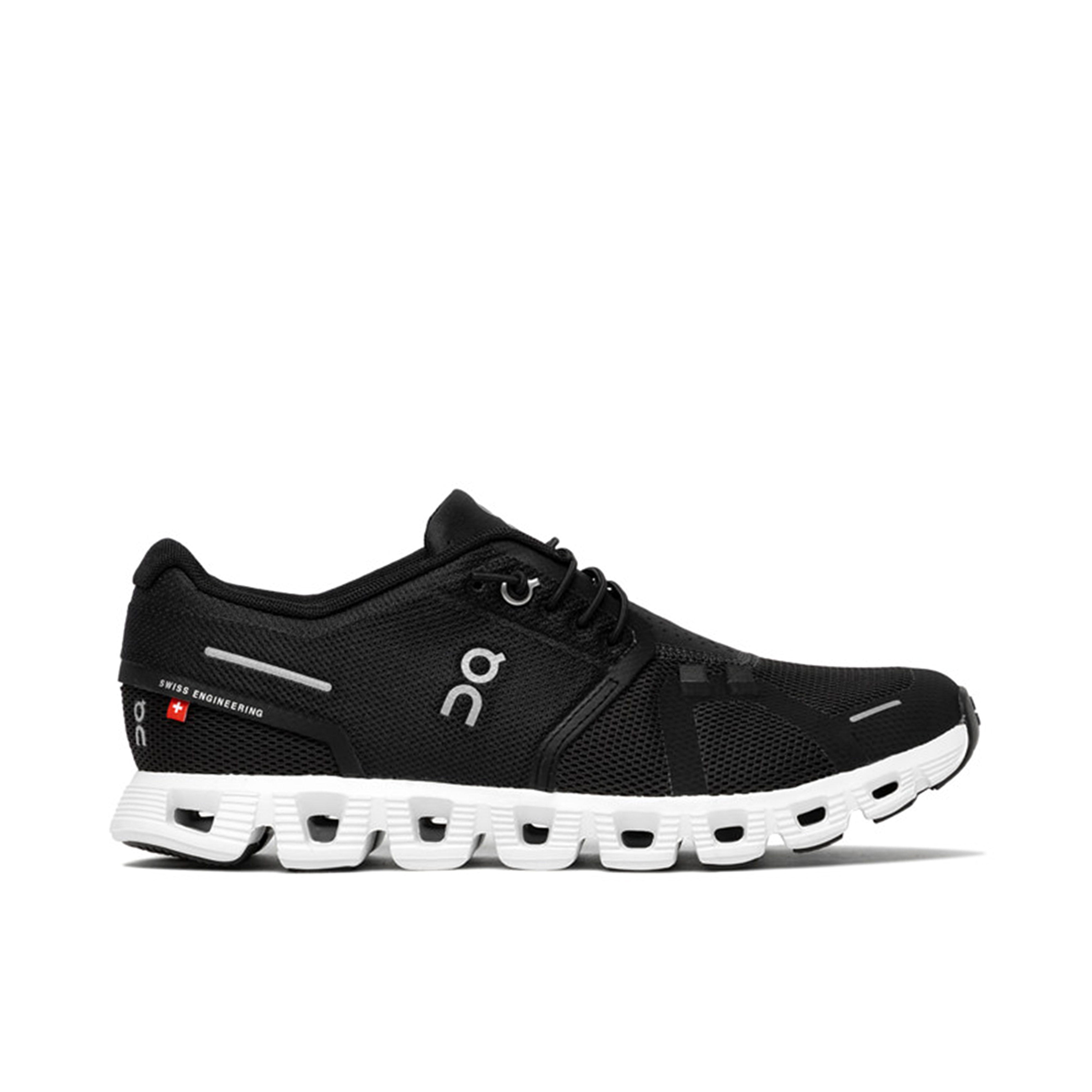 On Running Cloud 5 Black White Womens | 59.98904 | Laced