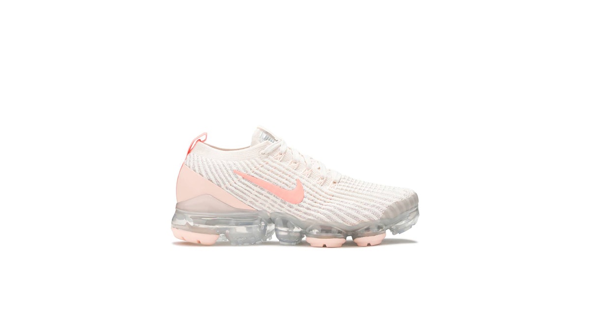 Nike Air VaporMax Flyknit 3 Cream Crimson Tint Womens | CT1274-200 | Laced