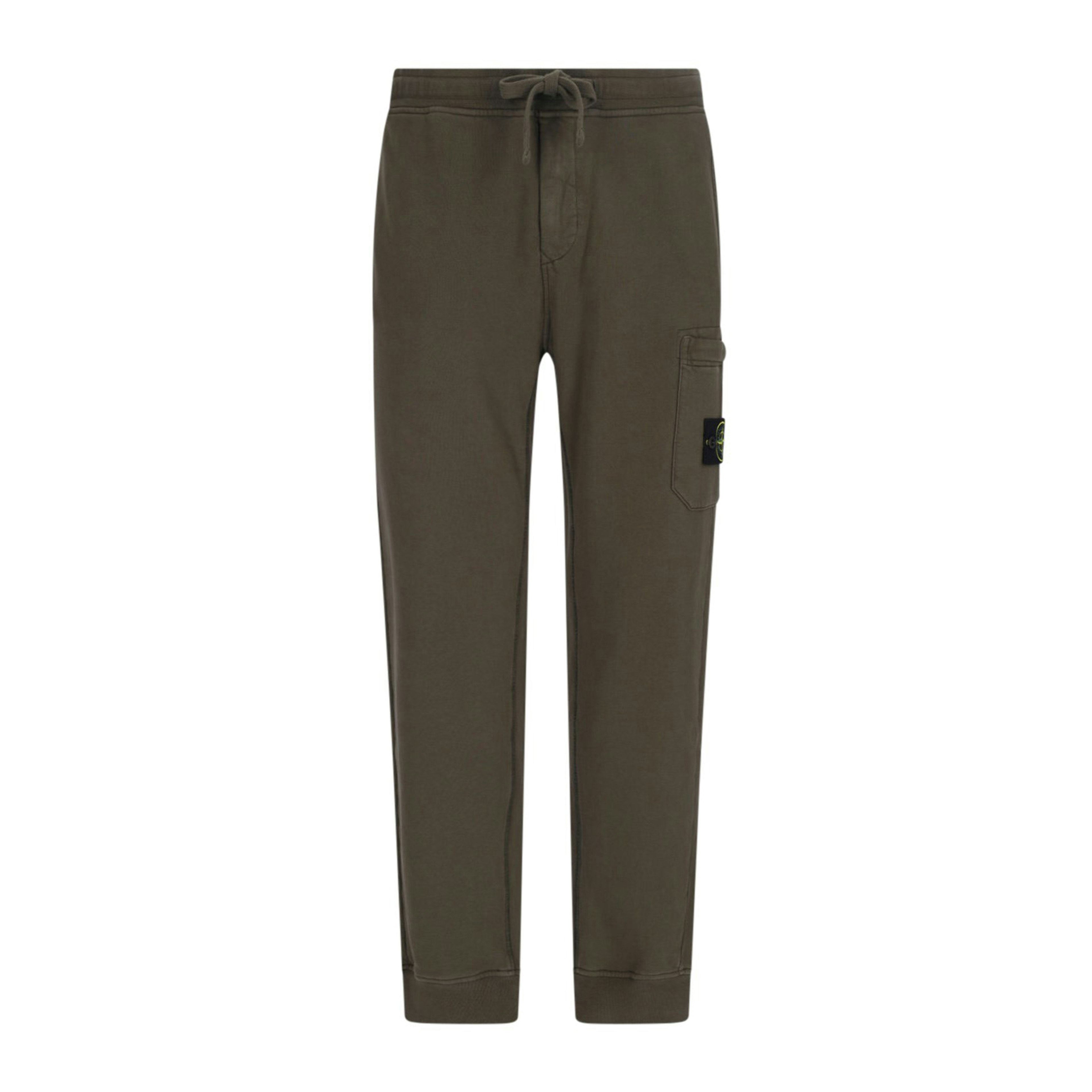 Stone Island Logo Sweatpants Military Green