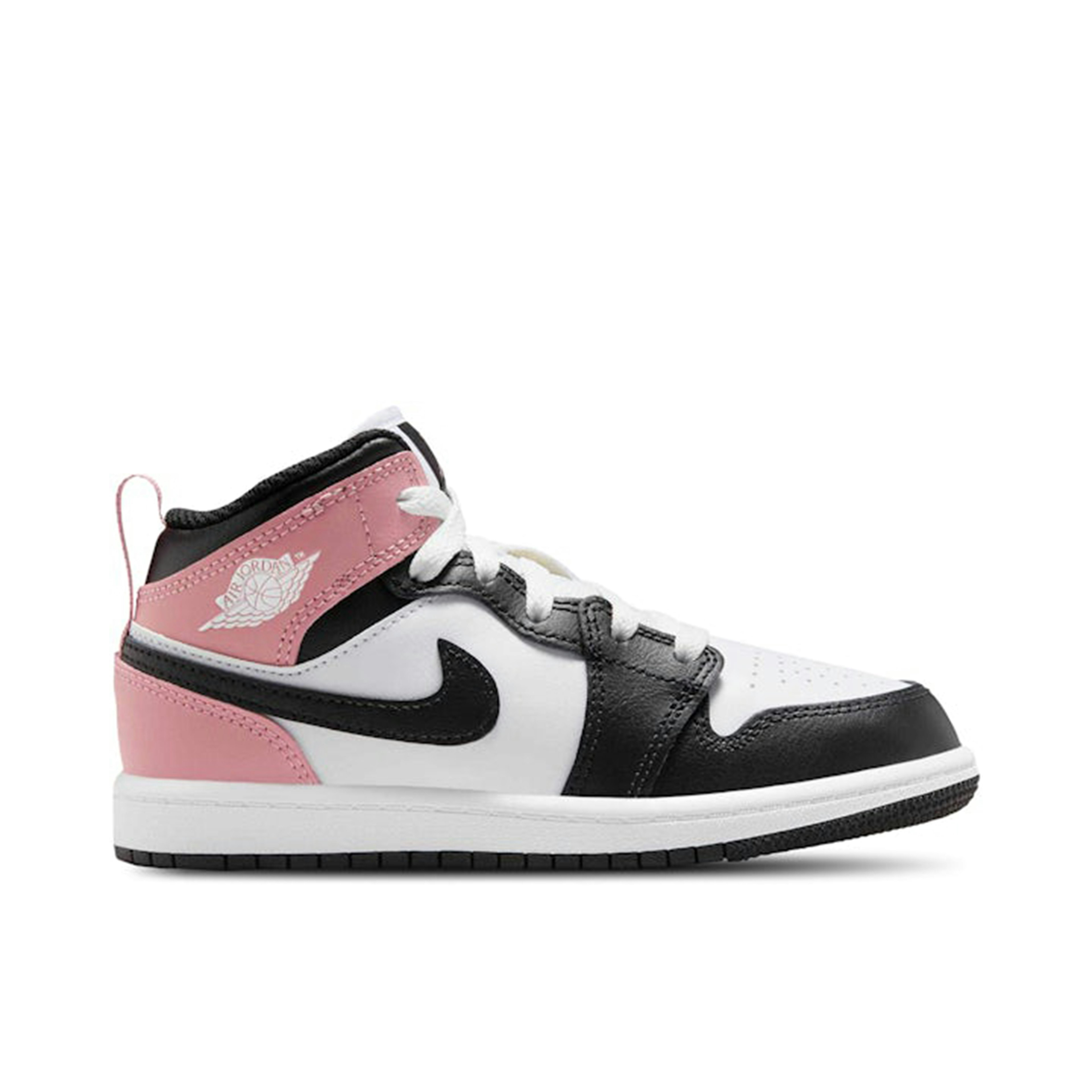 Air Jordan 1 Mid White Rust Pink Black PS