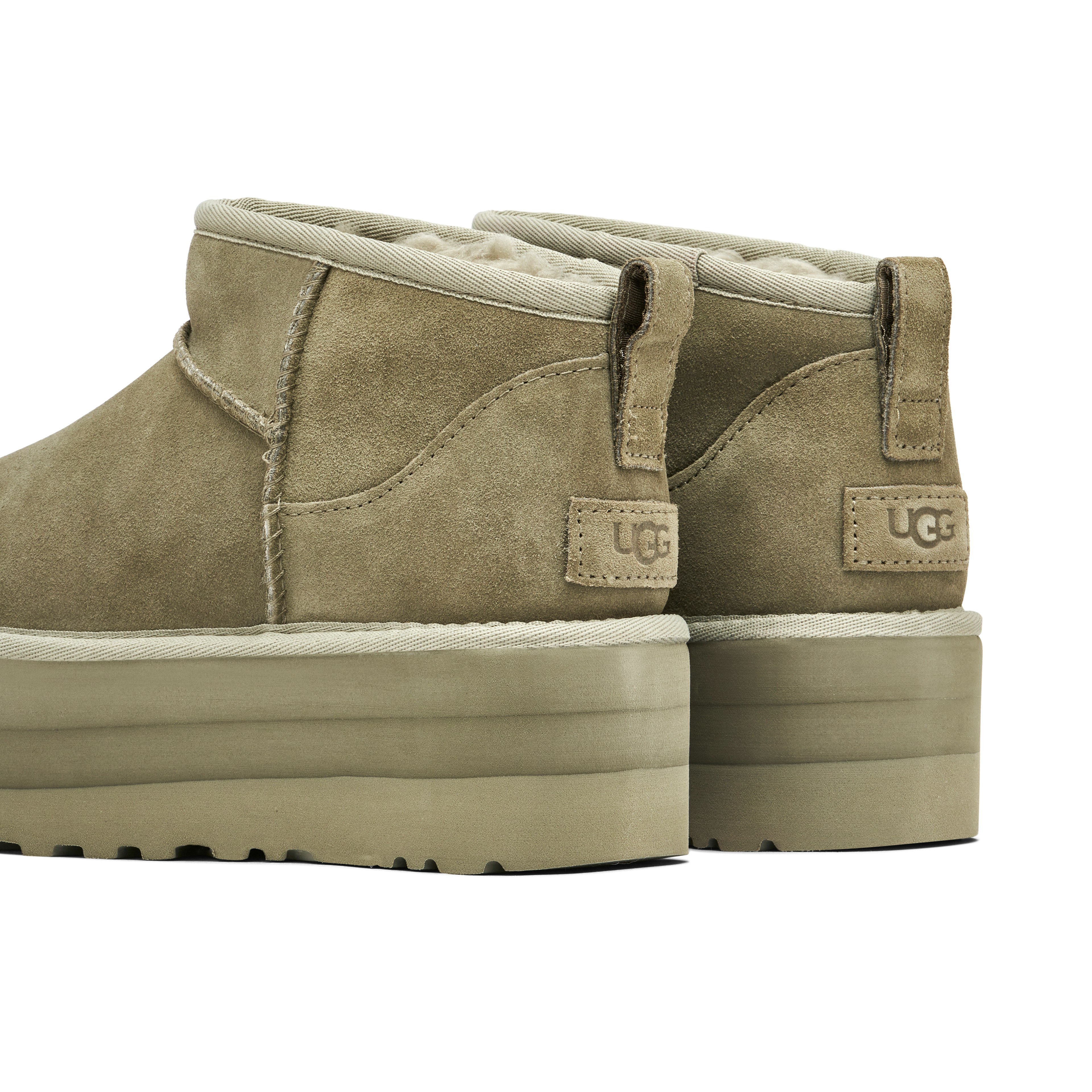 UGG Classic Ultra Mini Platform Moss Green Womens