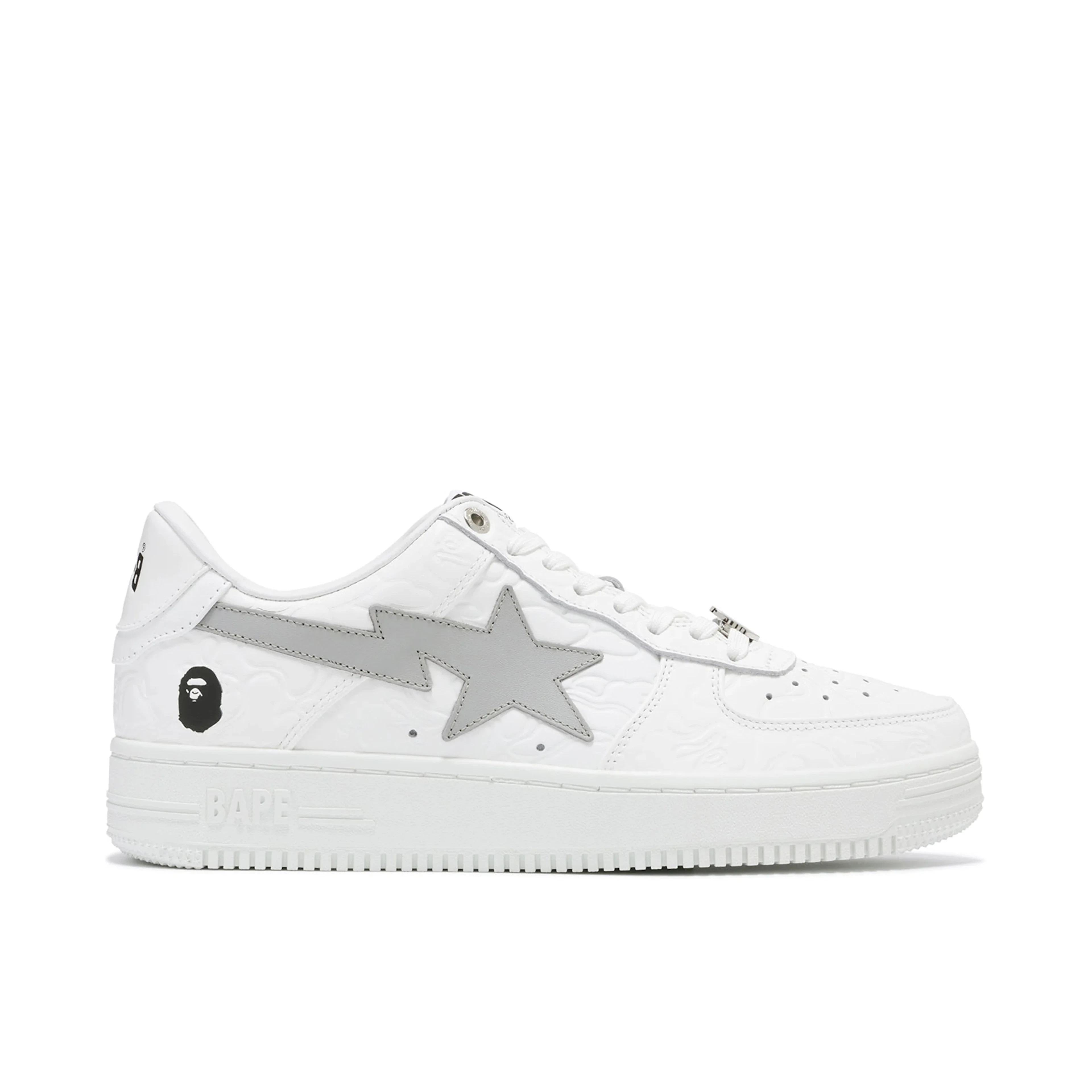 A Bathing Ape Bapesta Low #3 Line Camo White