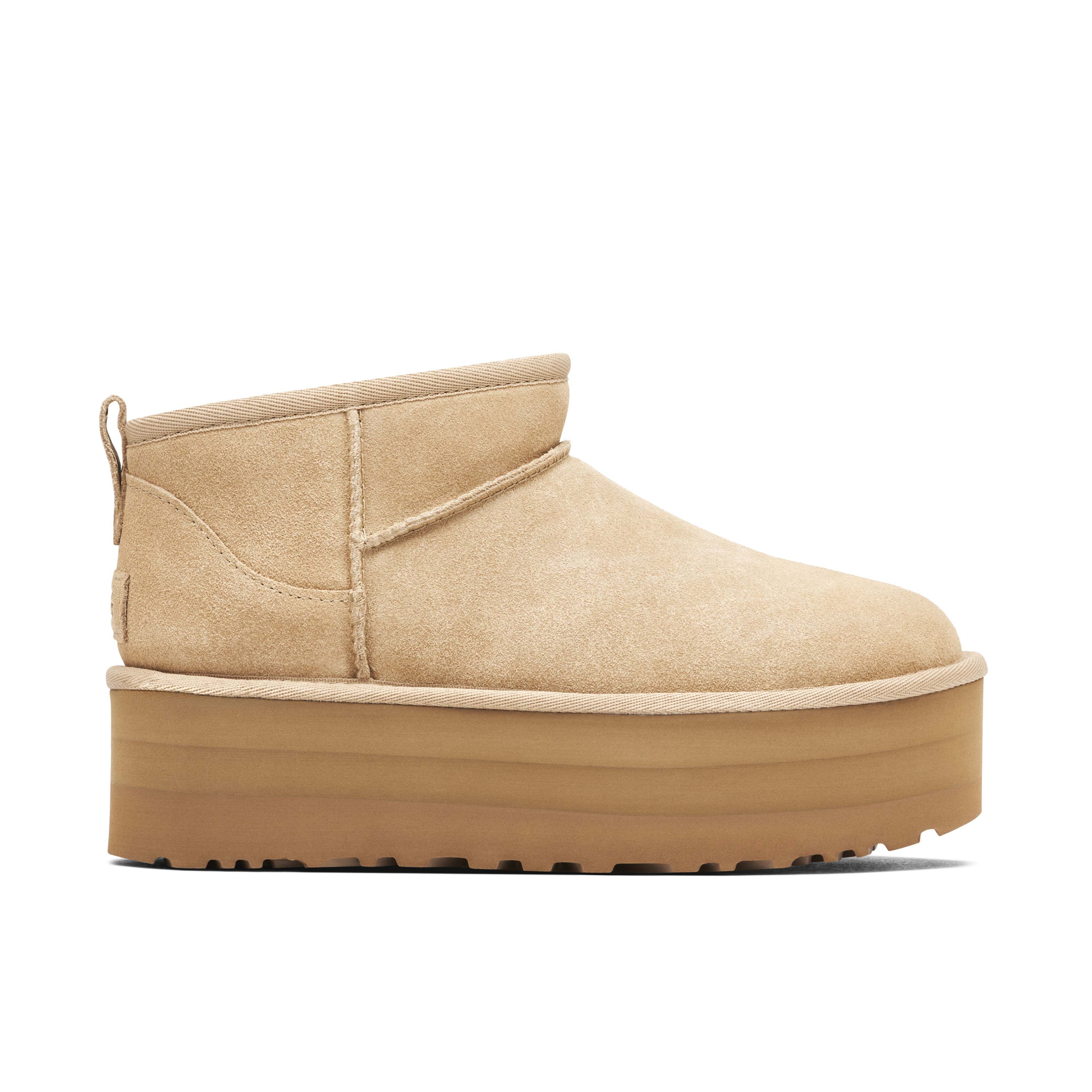 UGG Classic Ultra Mini Platform Boot Sand Womens | 1135092-SAN | Laced