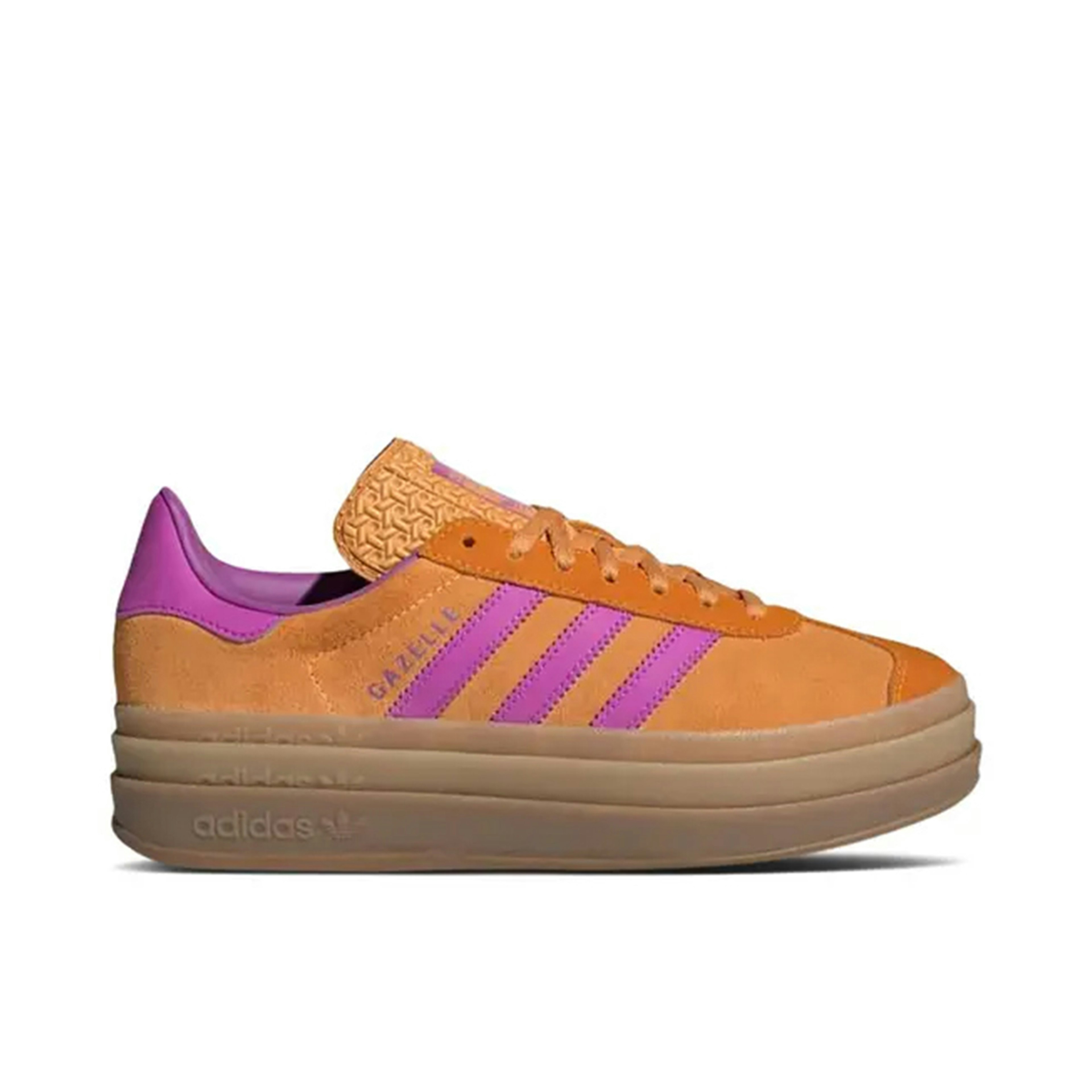 Adidas Gazelle Bold Flash Orange Purple Burst Crew Orange Womens
