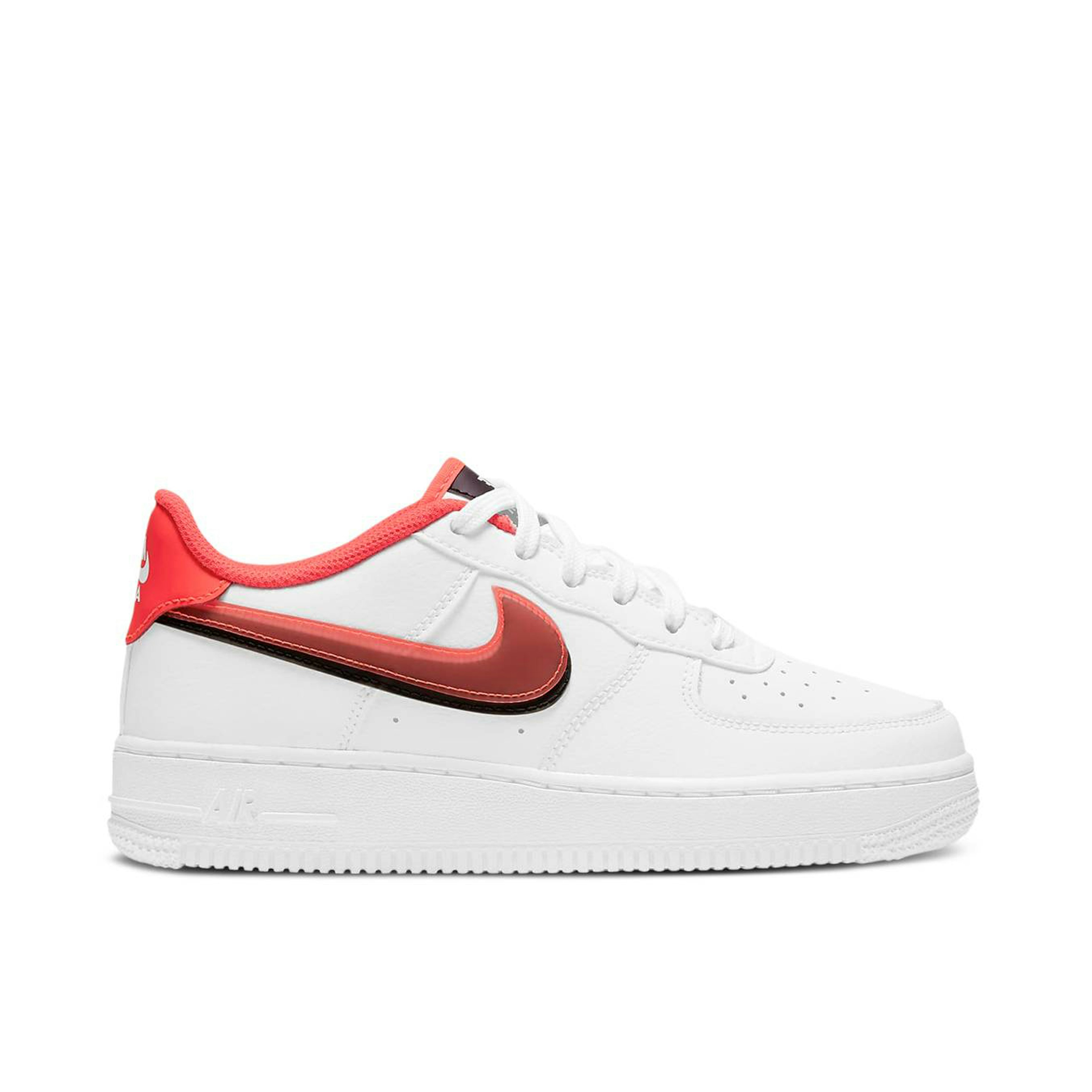 Nike Air Force 1 LV8 Double Swoosh Bright Crimson GS