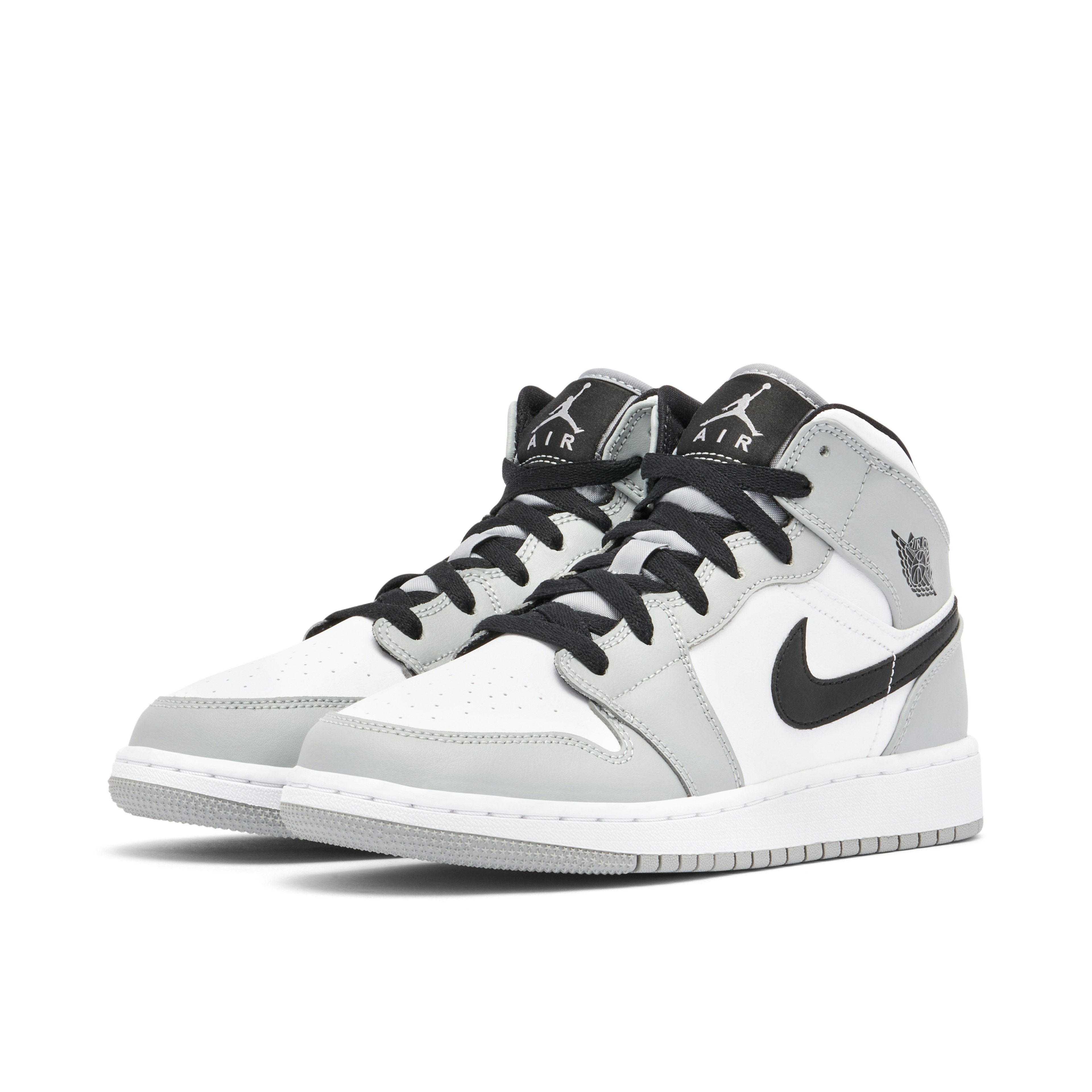 Air Jordan 1 Mid GS Light Smoke Grey