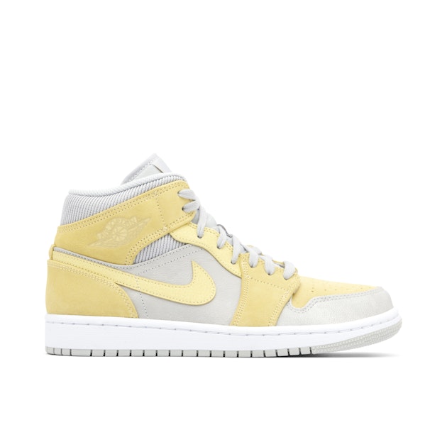 Air Jordan Mid Mixed Textures Yellow DA4666-001 Laced