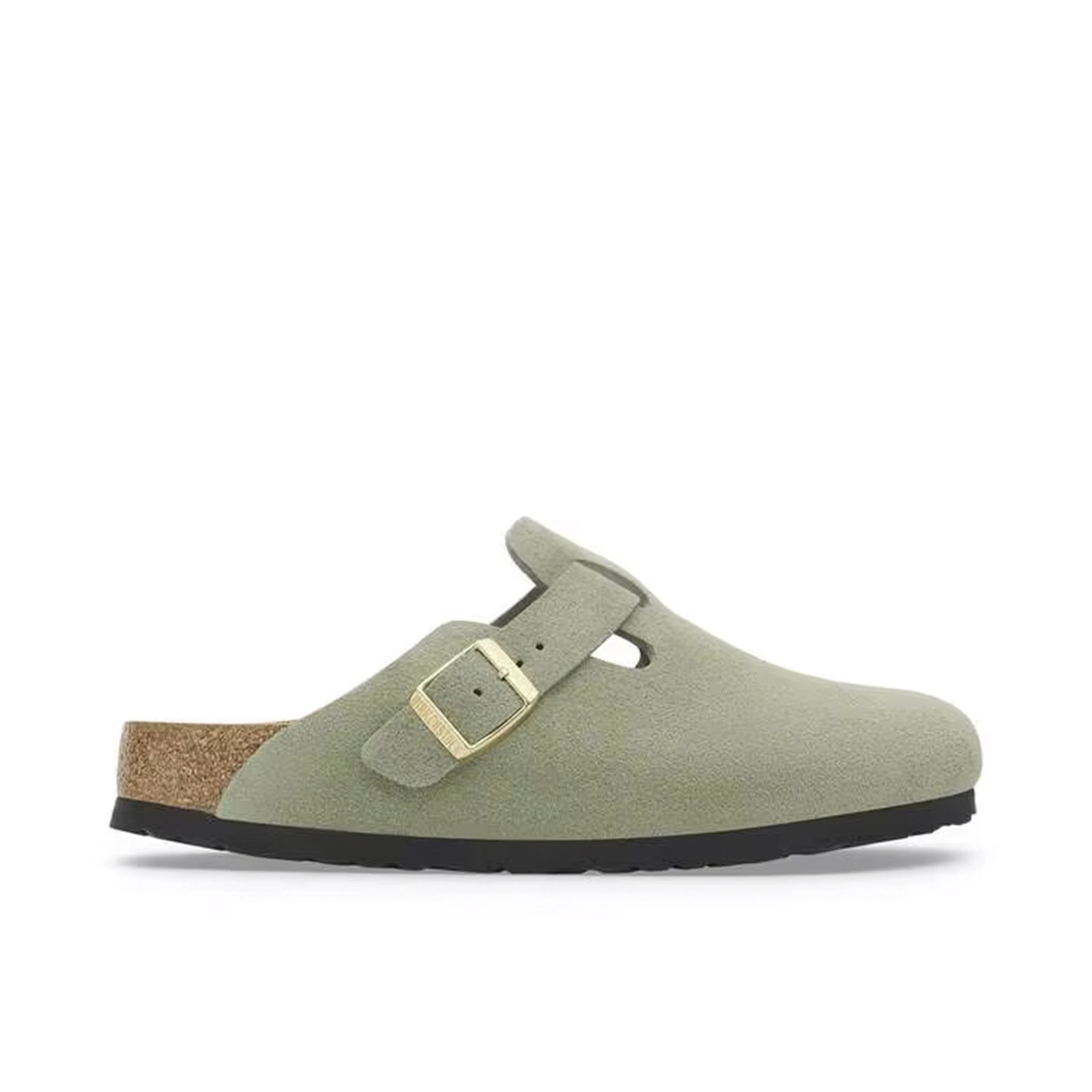 Birkenstock Boston Soft Footbed Suede Green Tea (Narrow Fit)