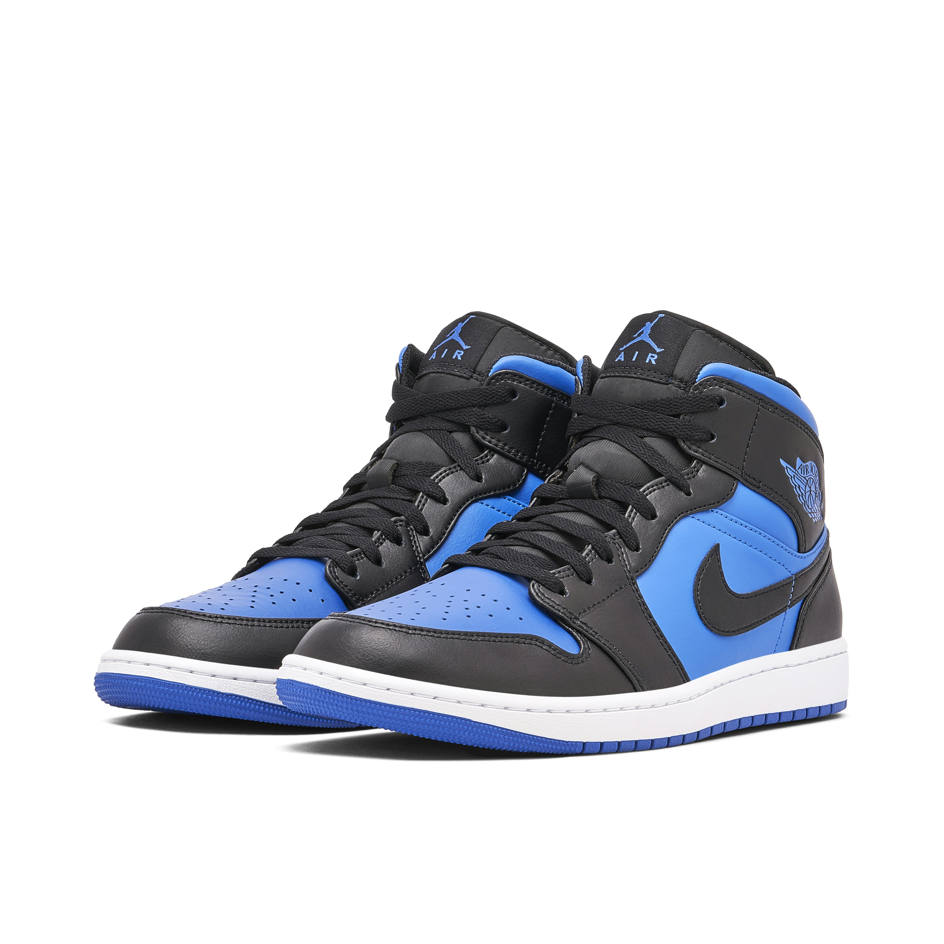 AIR JORDAN 1 MID BLACK ROYAL BLUE