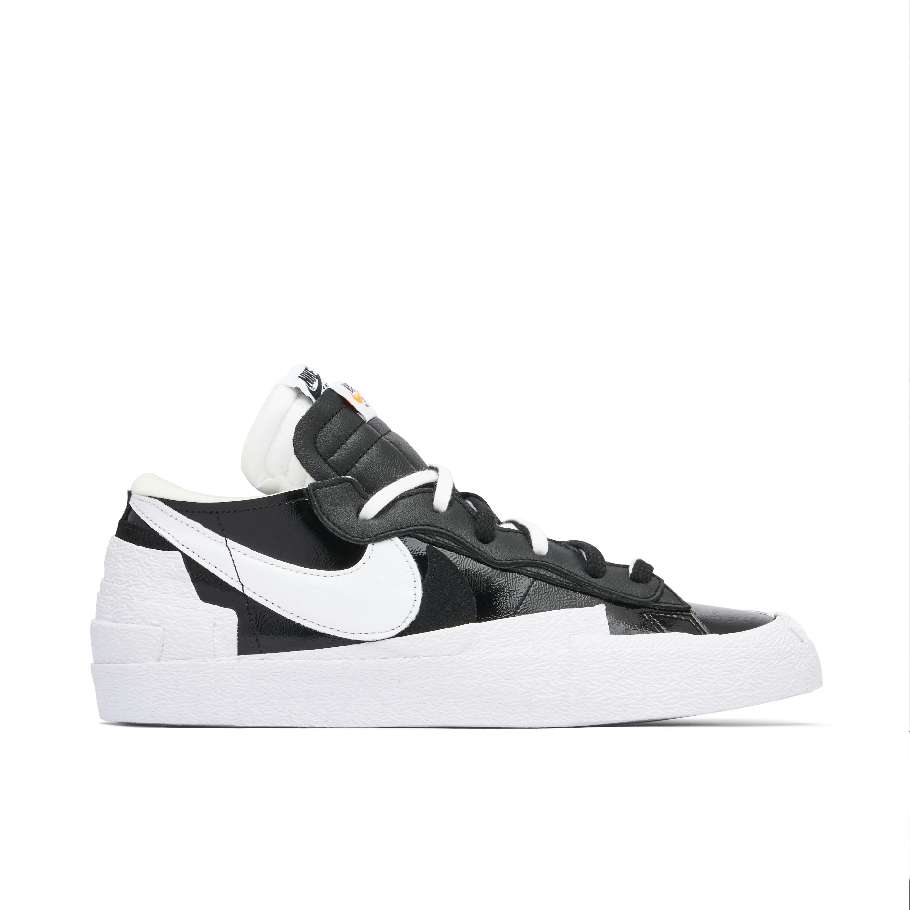 sacai x Nike Blazer Low Black White Patent