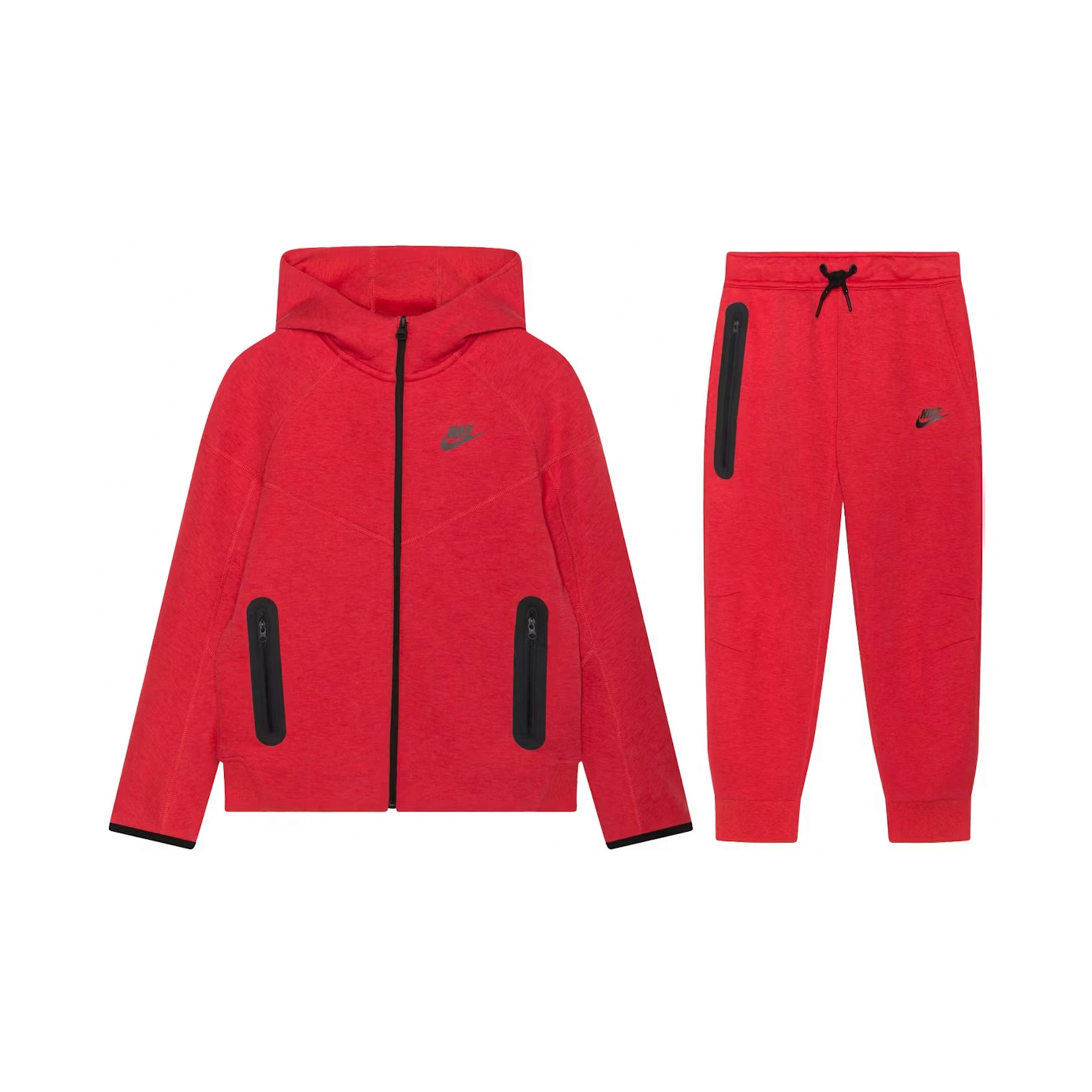 Nike Sportswear Tech Fleece Full-Zip Hoodie Joggers Set Light