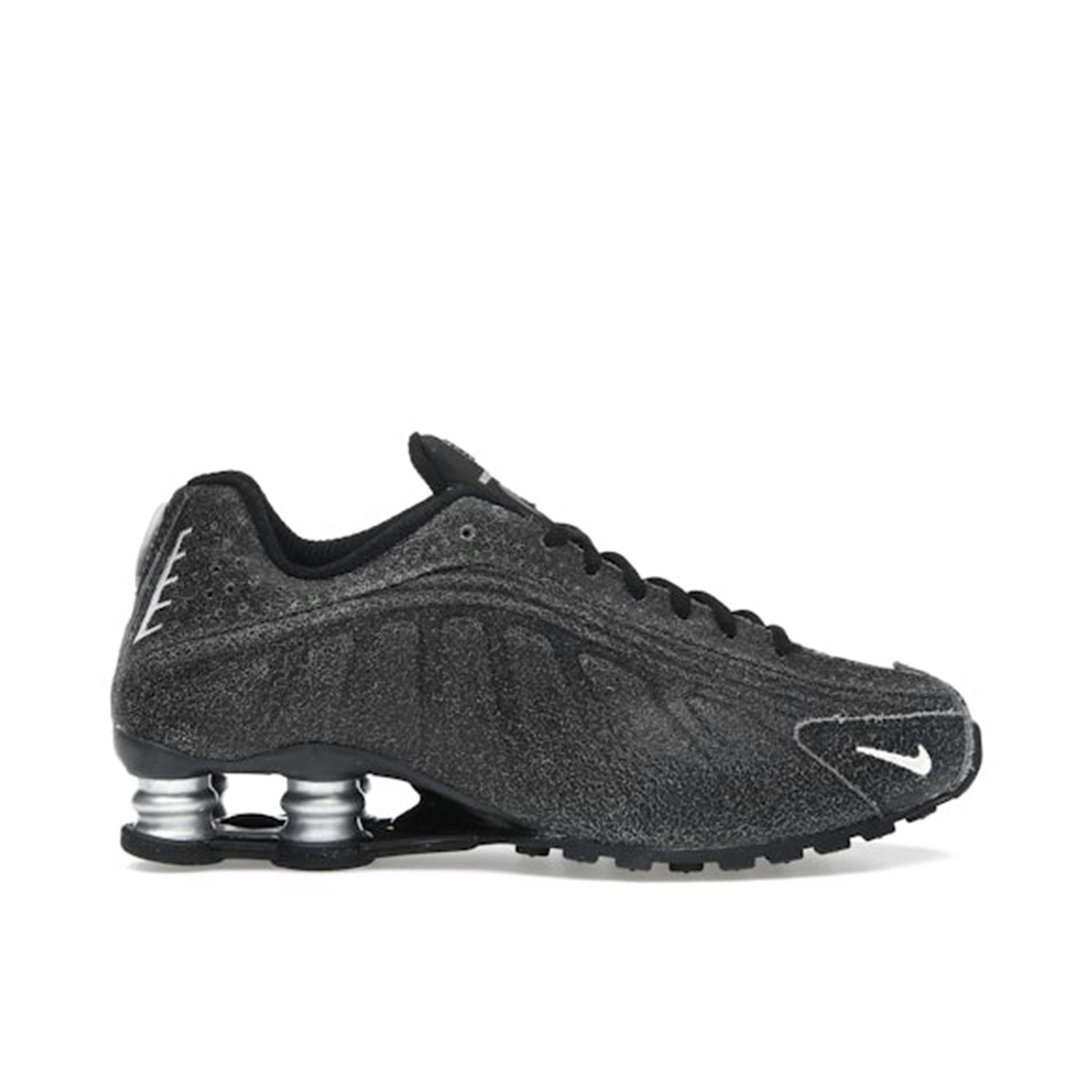 Nike Shox R4 Black Distressed Leather
