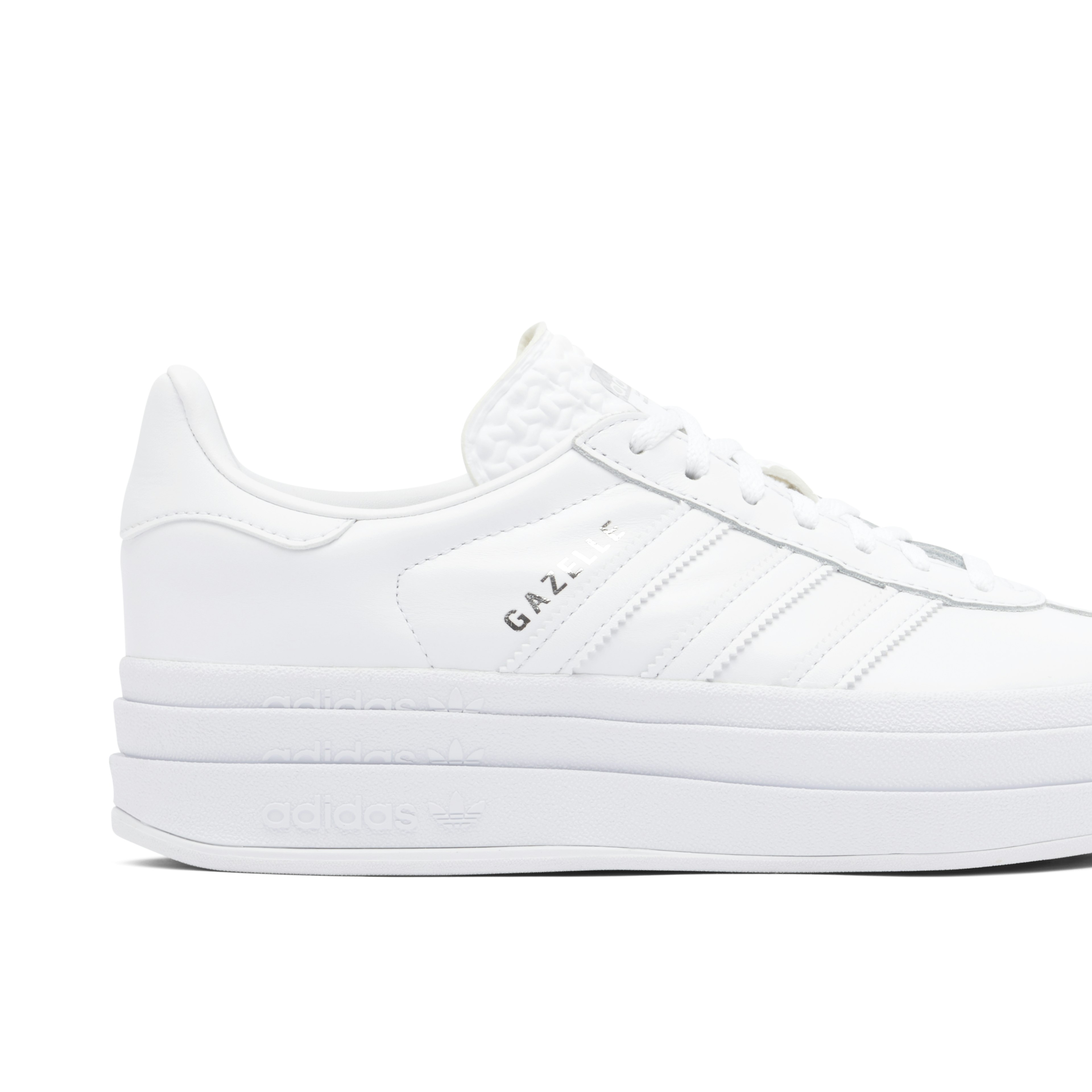Adidas Gazelle Bold Triple White Womens