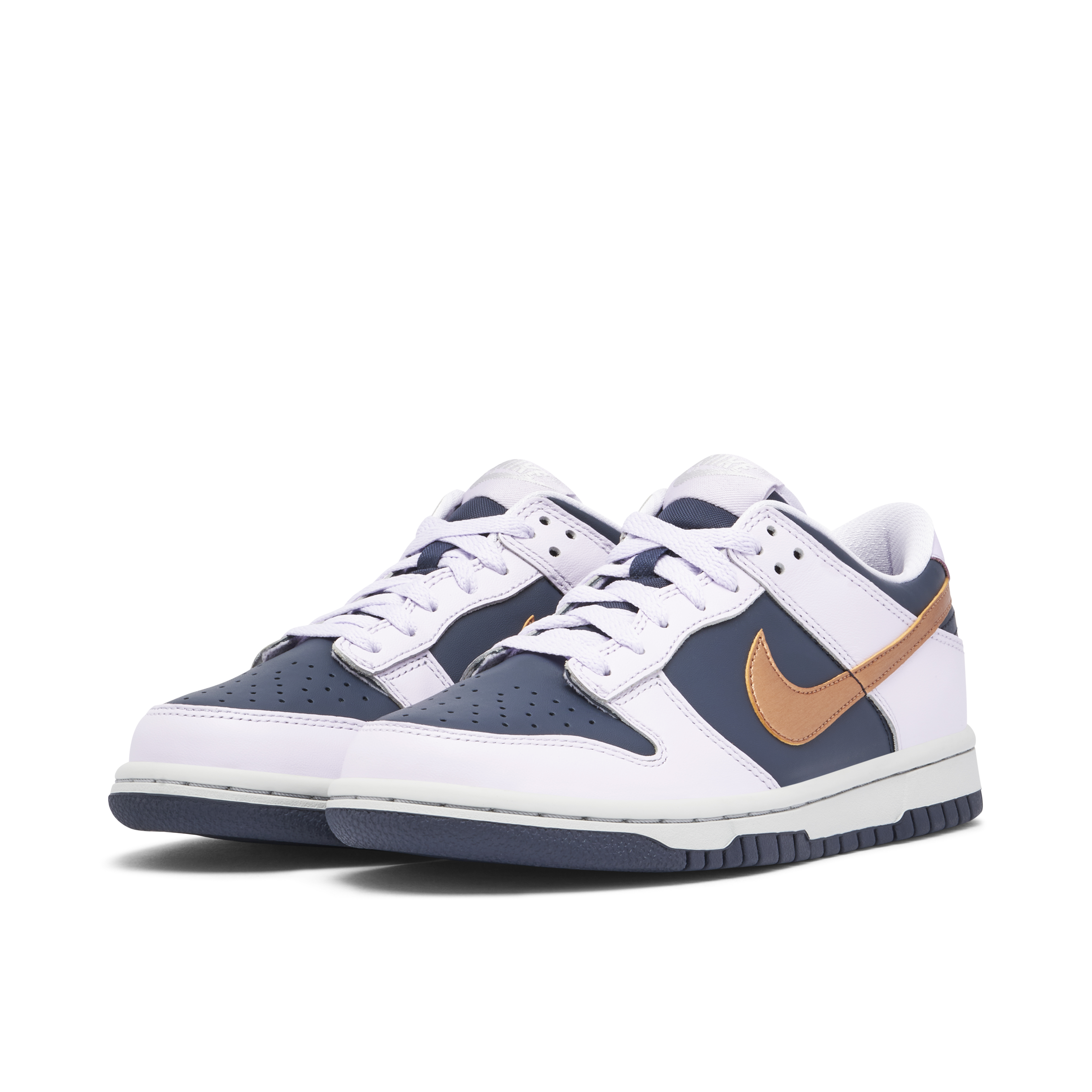 Nike dunk low copper high quality swoosh