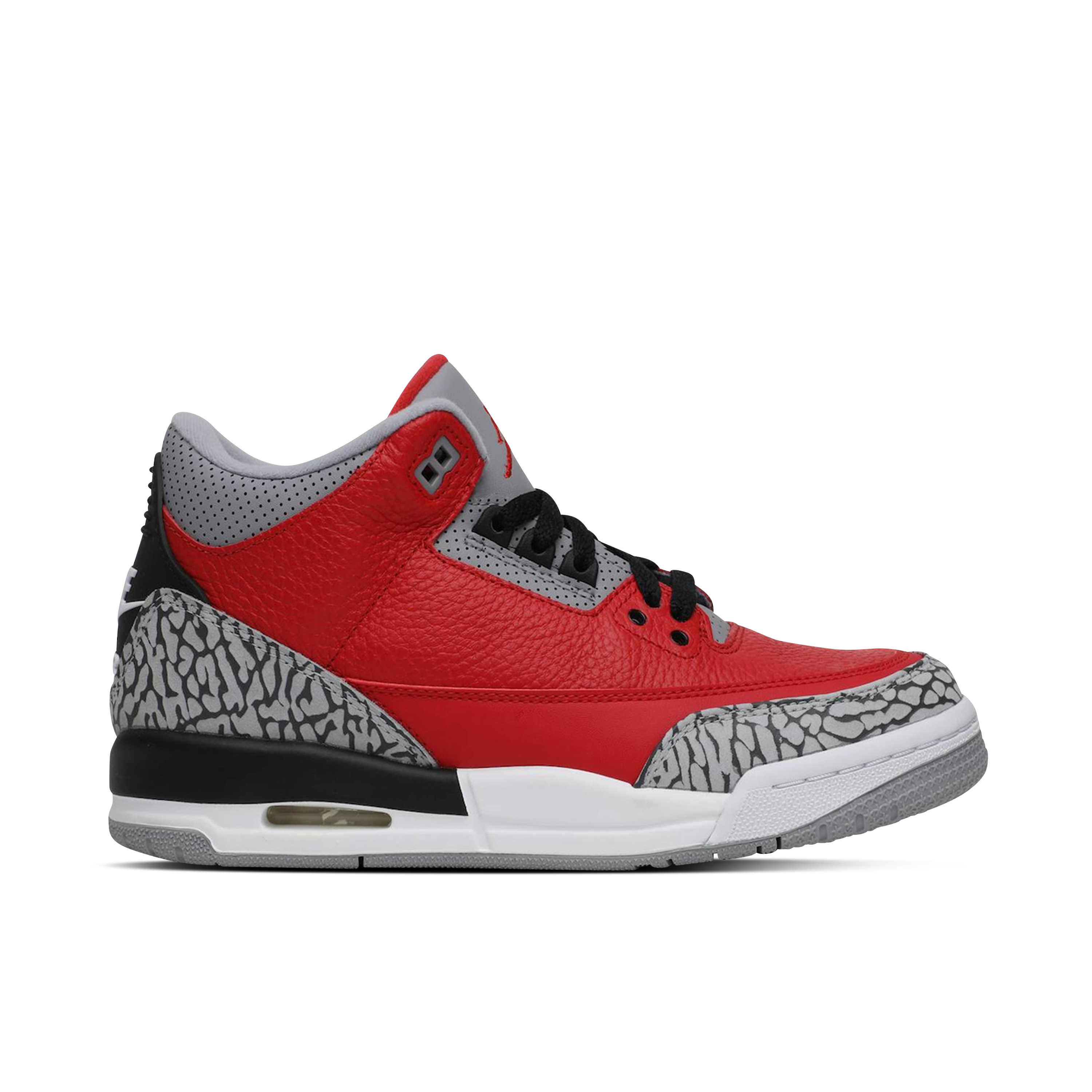 Air Jordan 3 Retro SE Fire Red GS CQ0488 600 Laced