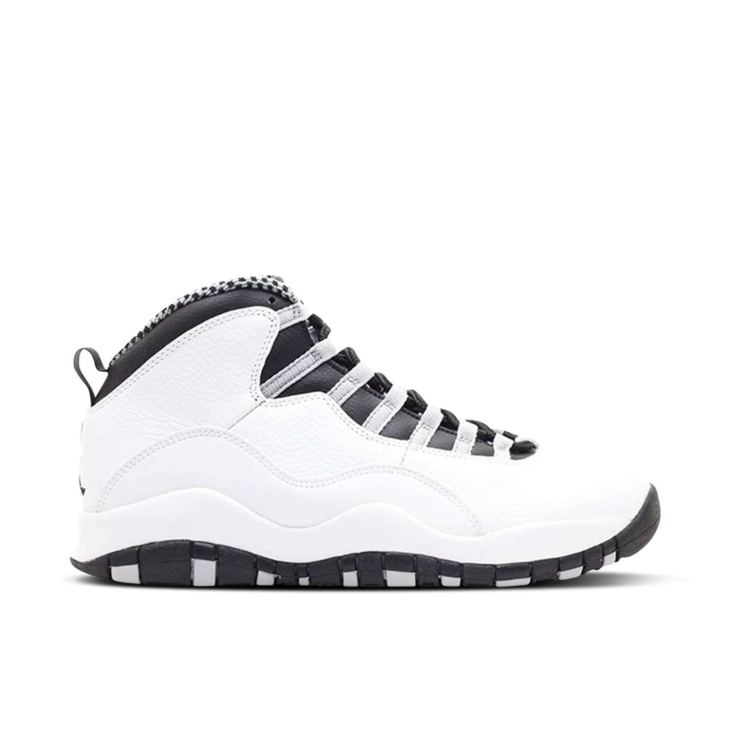 Black and white jordan 10 on sale