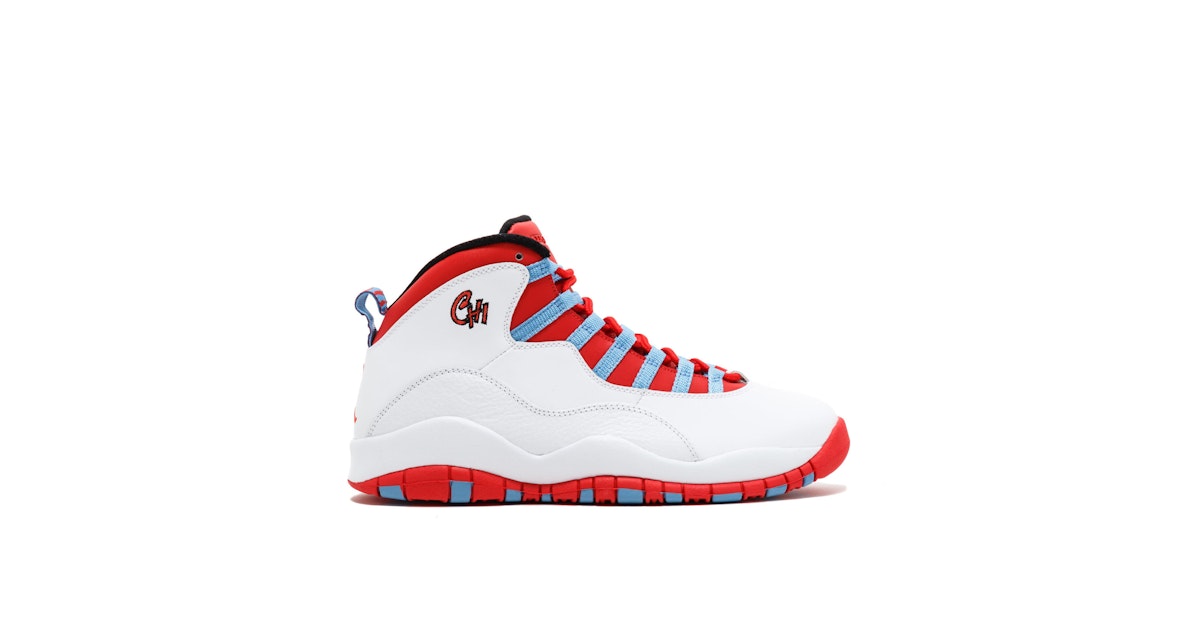 Air Jordan 10 Retro Chicago 310805-114 Laced
