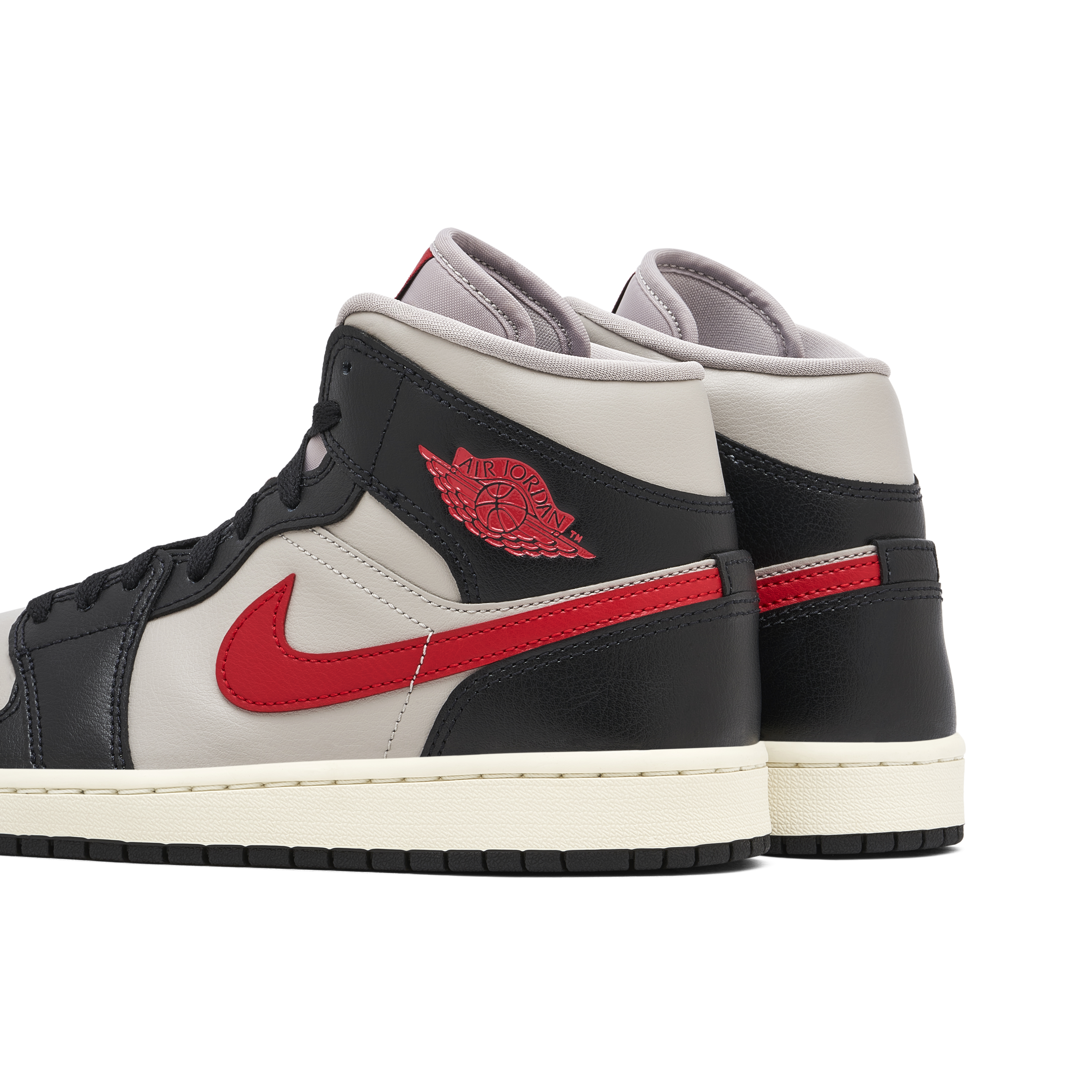 Air jordan 1 mid black grey red online