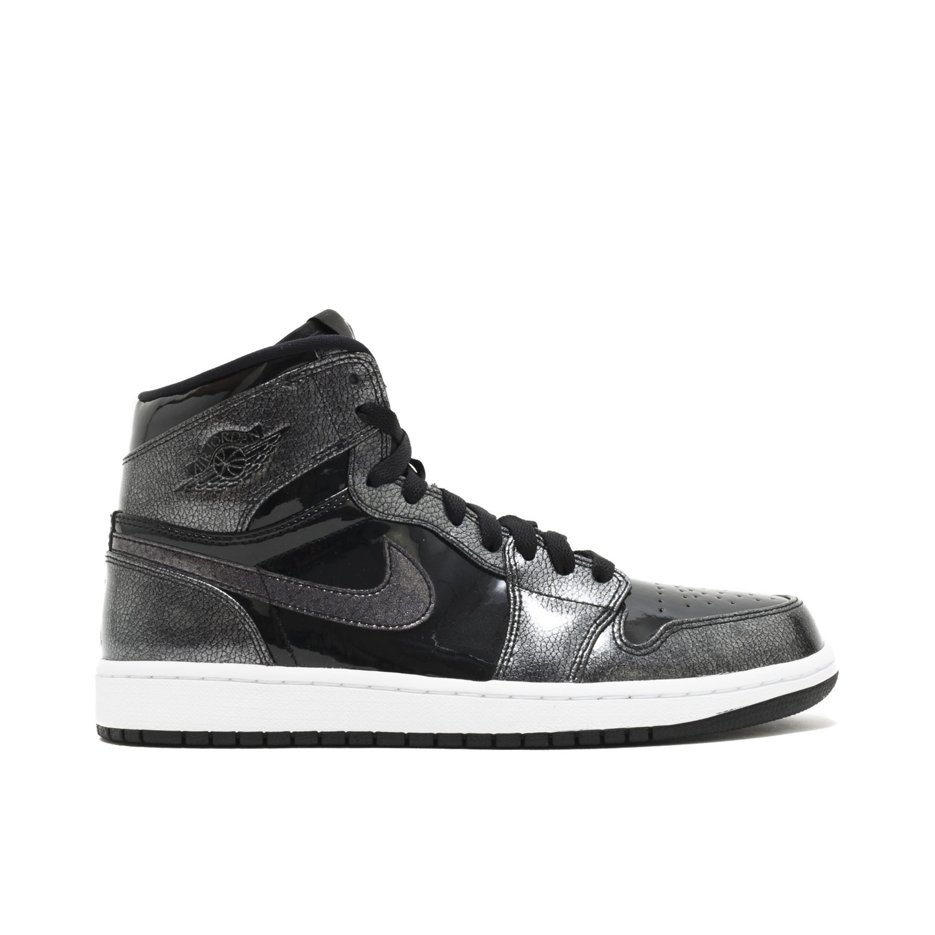 Black patent leather jordan 1 online