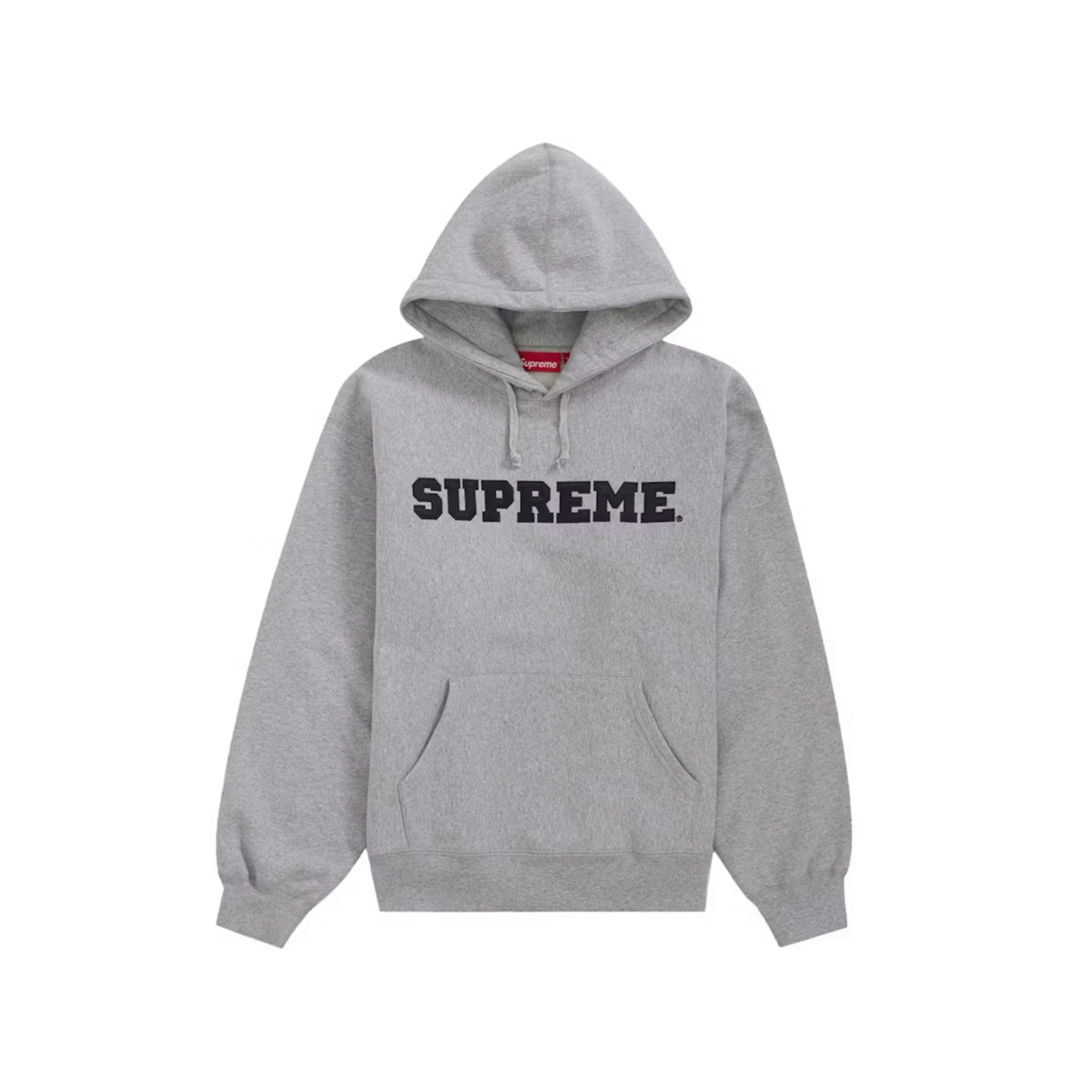 Supreme Collegiate Hooded Sweatshirt Heather Grey