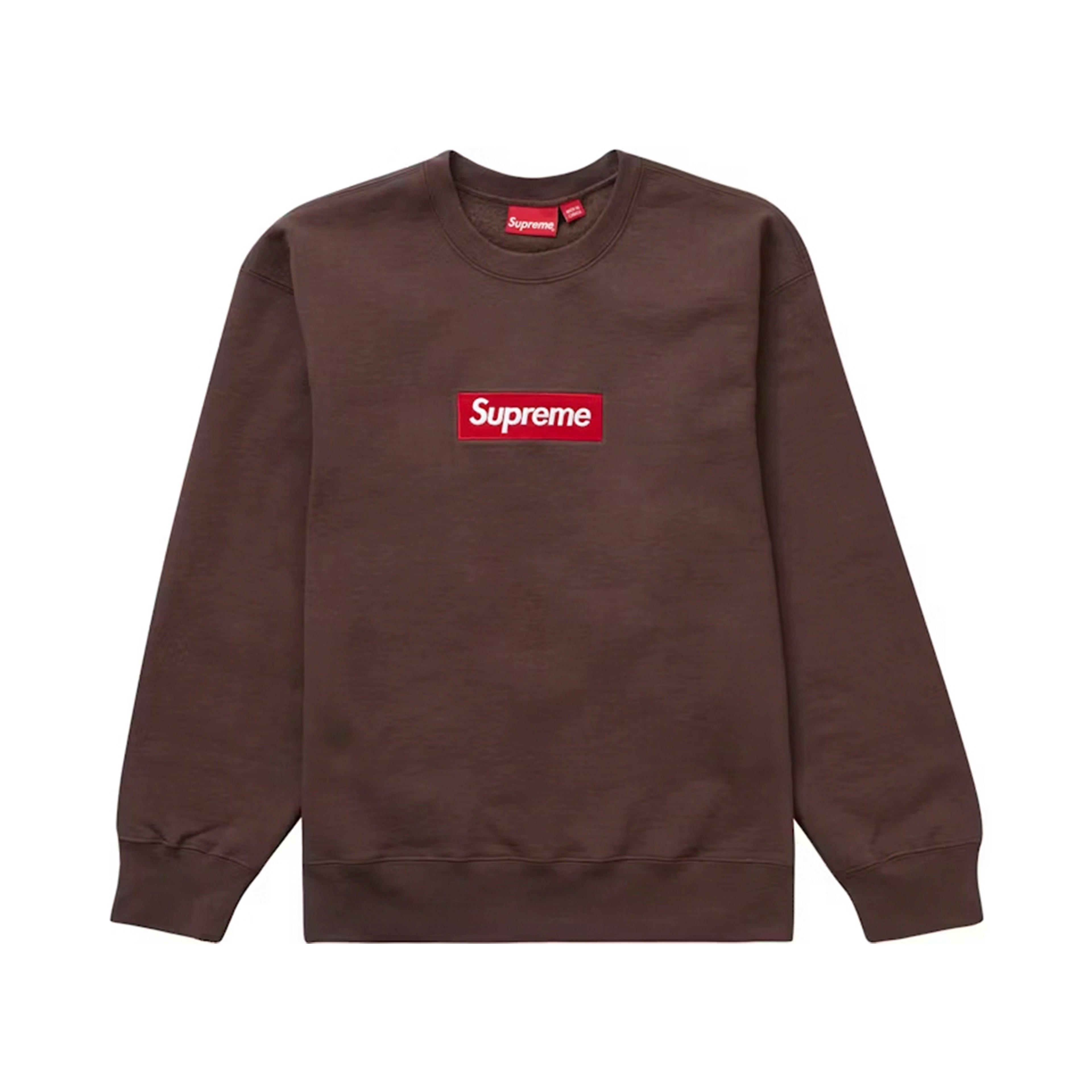 Supreme Box Logo Crewneck (FW22) Brown