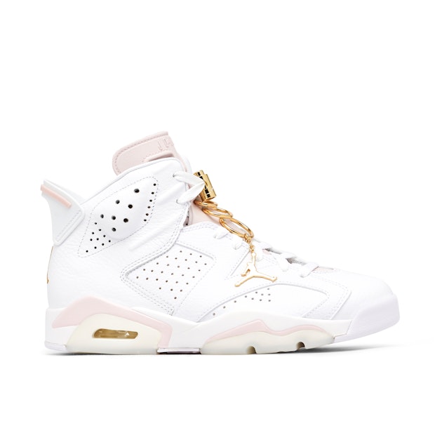 Air Jordan Retro Gold Hoops Womens DH9696-100 Laced
