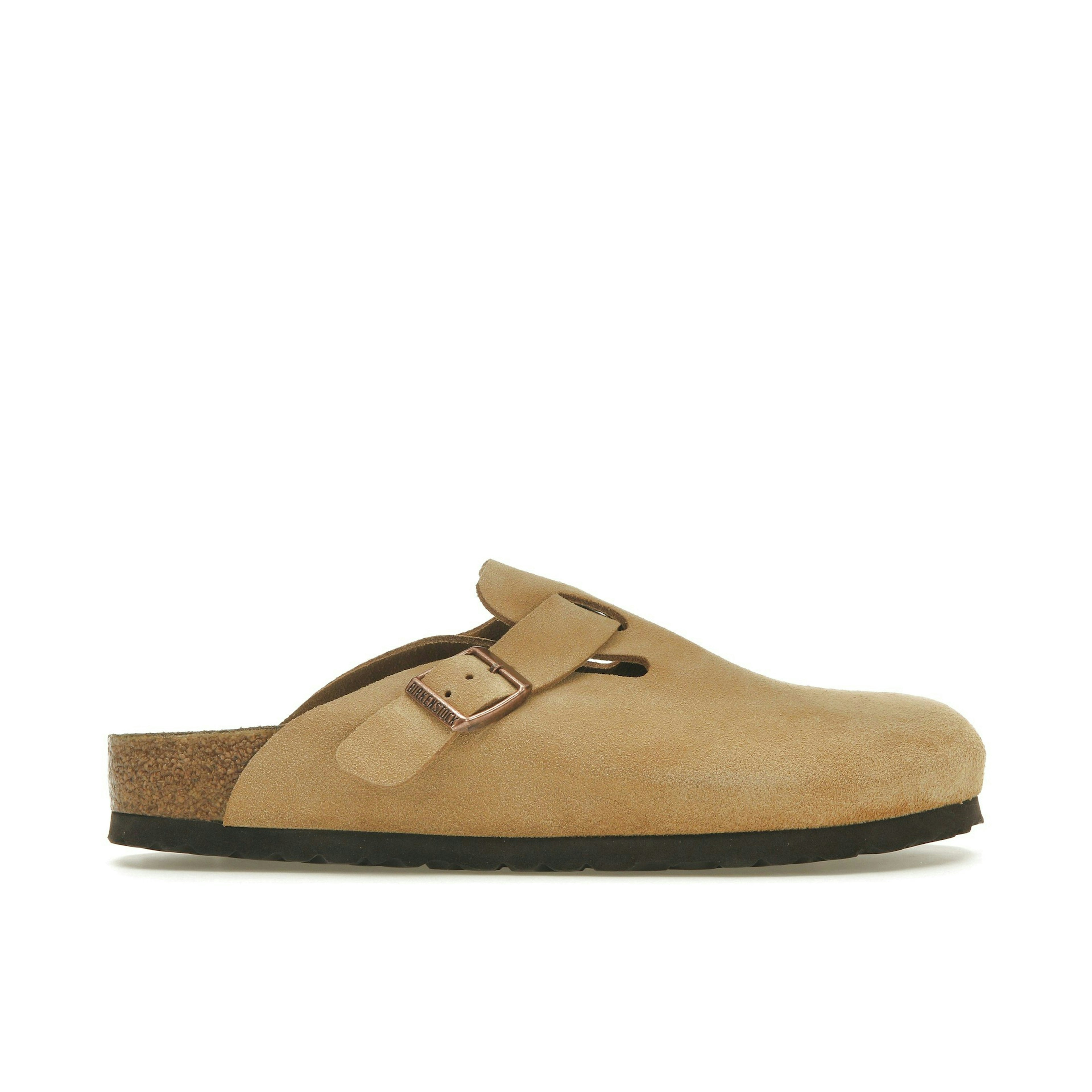 Birkenstock Boston Suede Latte Cream (Narrow Fit)