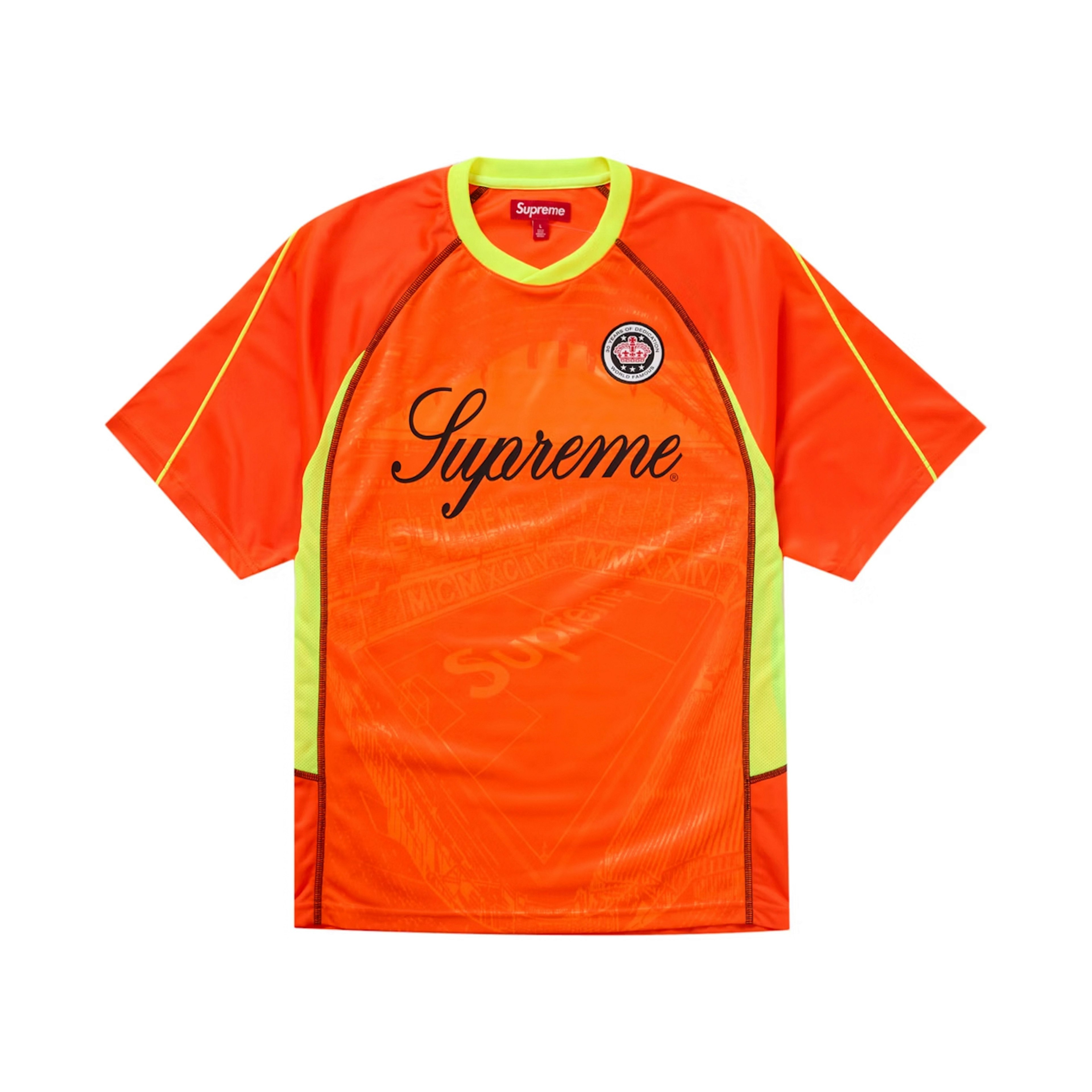 Supreme Jacquard Soccer Jersey Orange