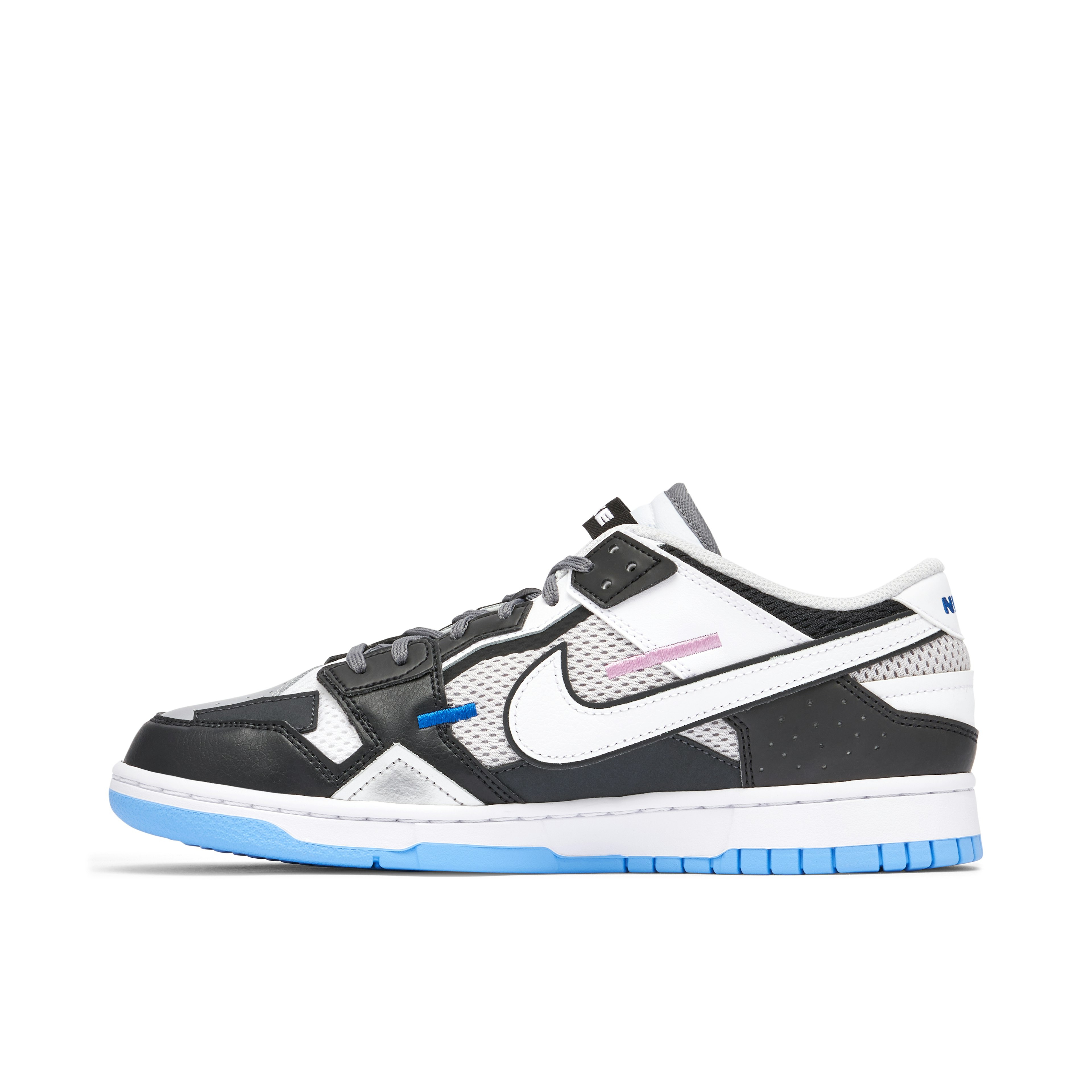 Nike Dunk Scrap Mismatch Black White Blue