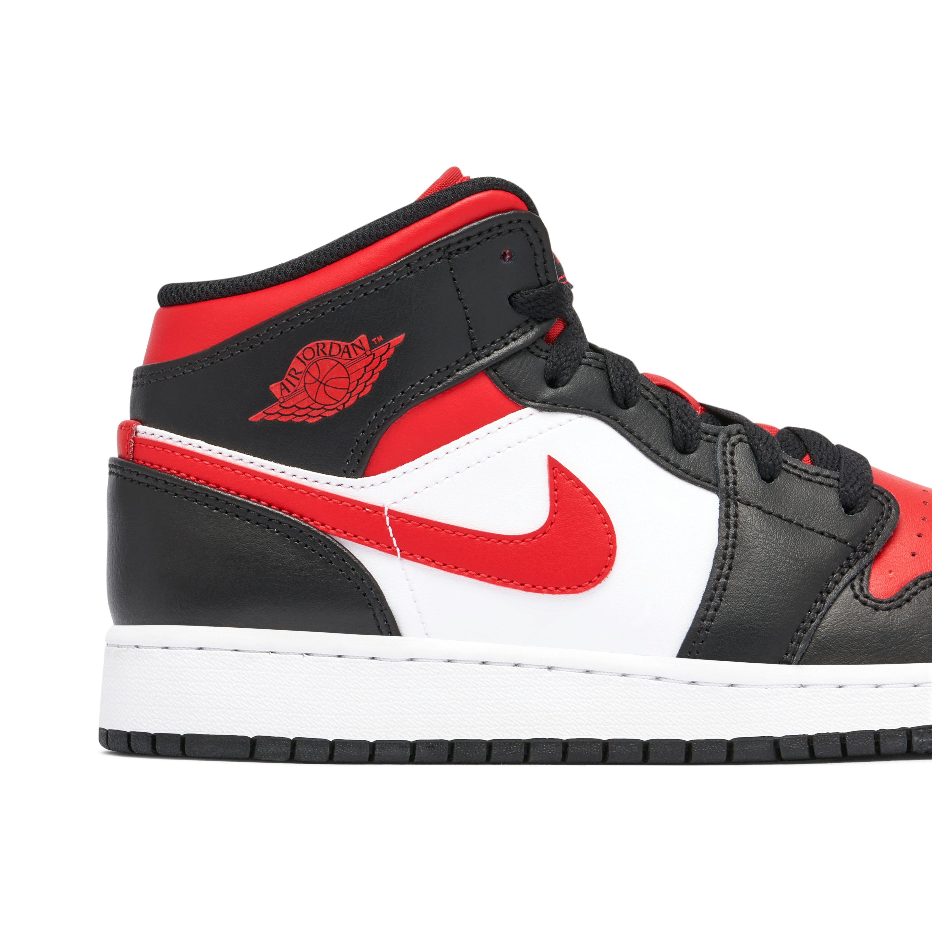 Air Jordan 1 Mid Bred Toe White GS