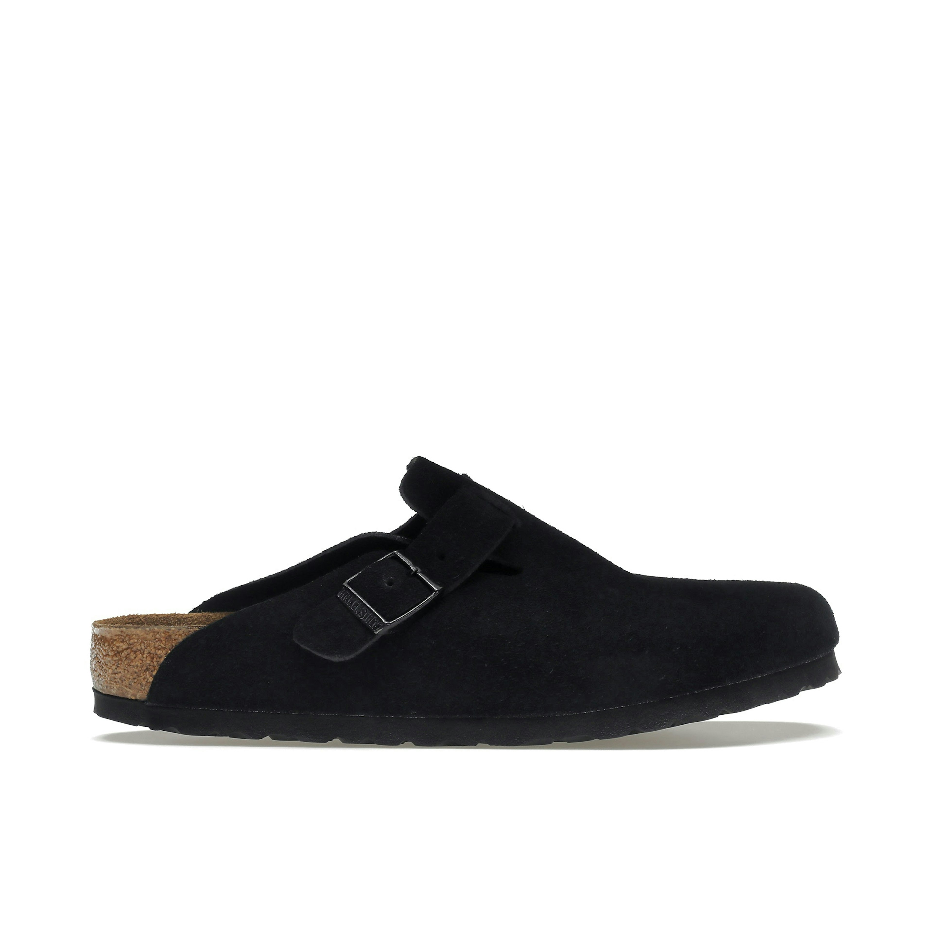 Birkenstock Boston Soft Footbed Suede Black