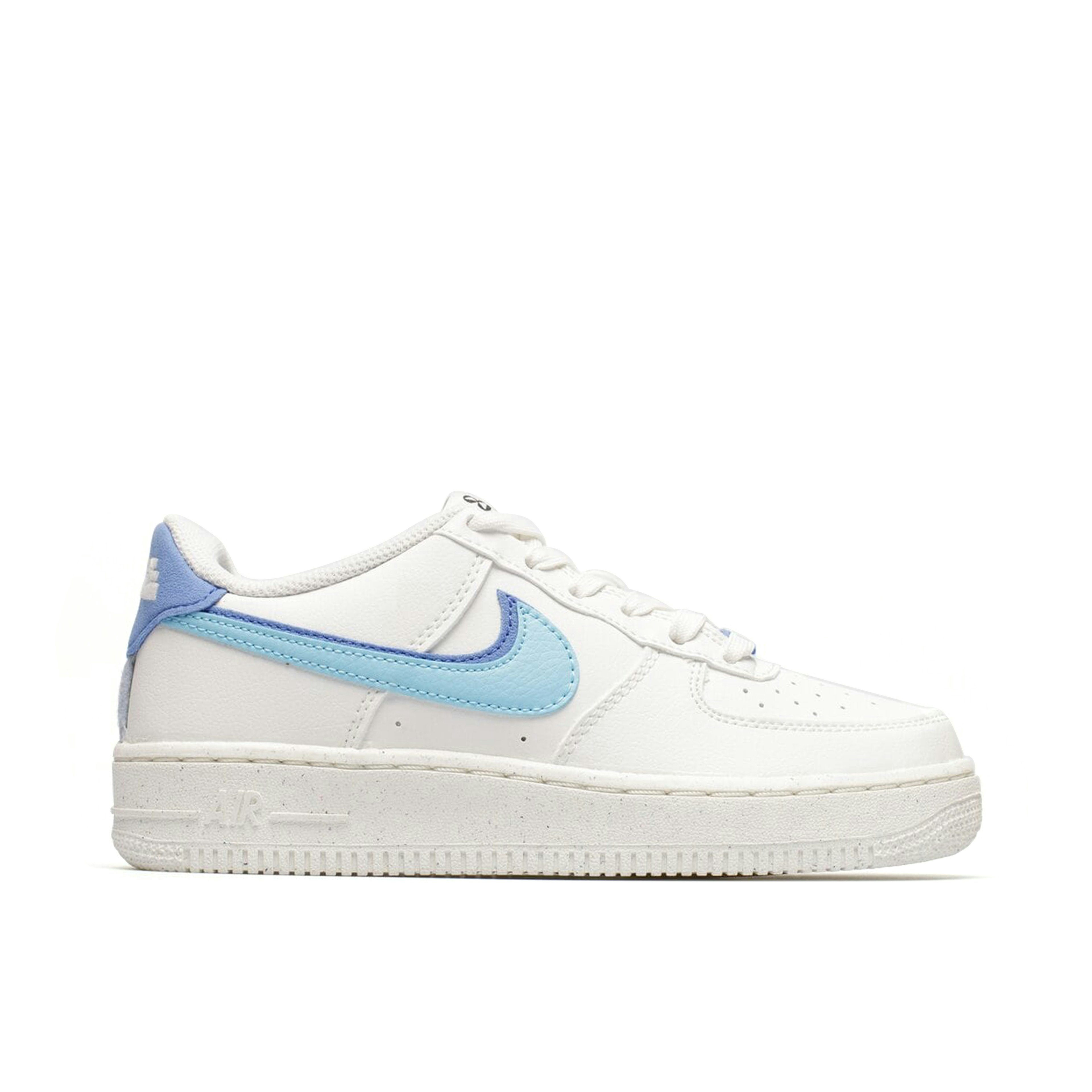 Nike Air Force 1 Low 82 Double Swoosh White Blue GS