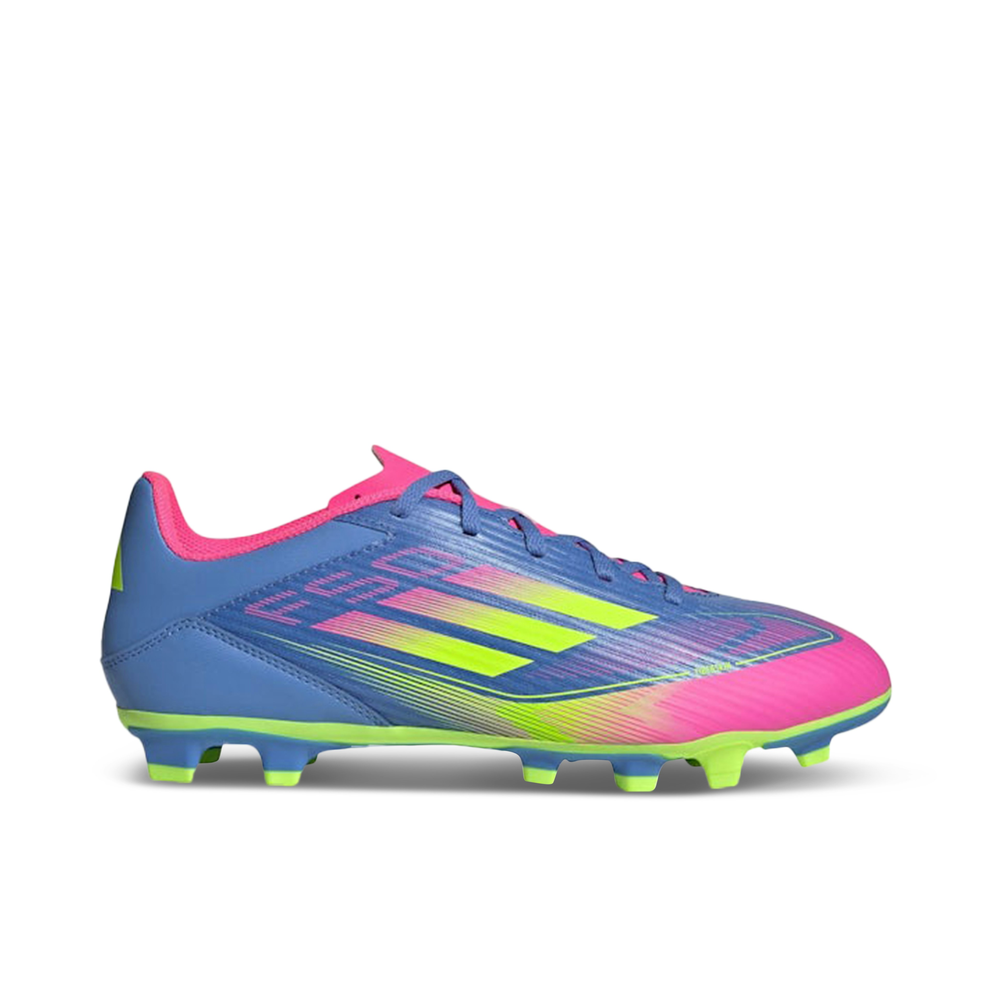Adidas F50 Club FG/MG Blue Fusion Lucid Lemon Lucid Pink