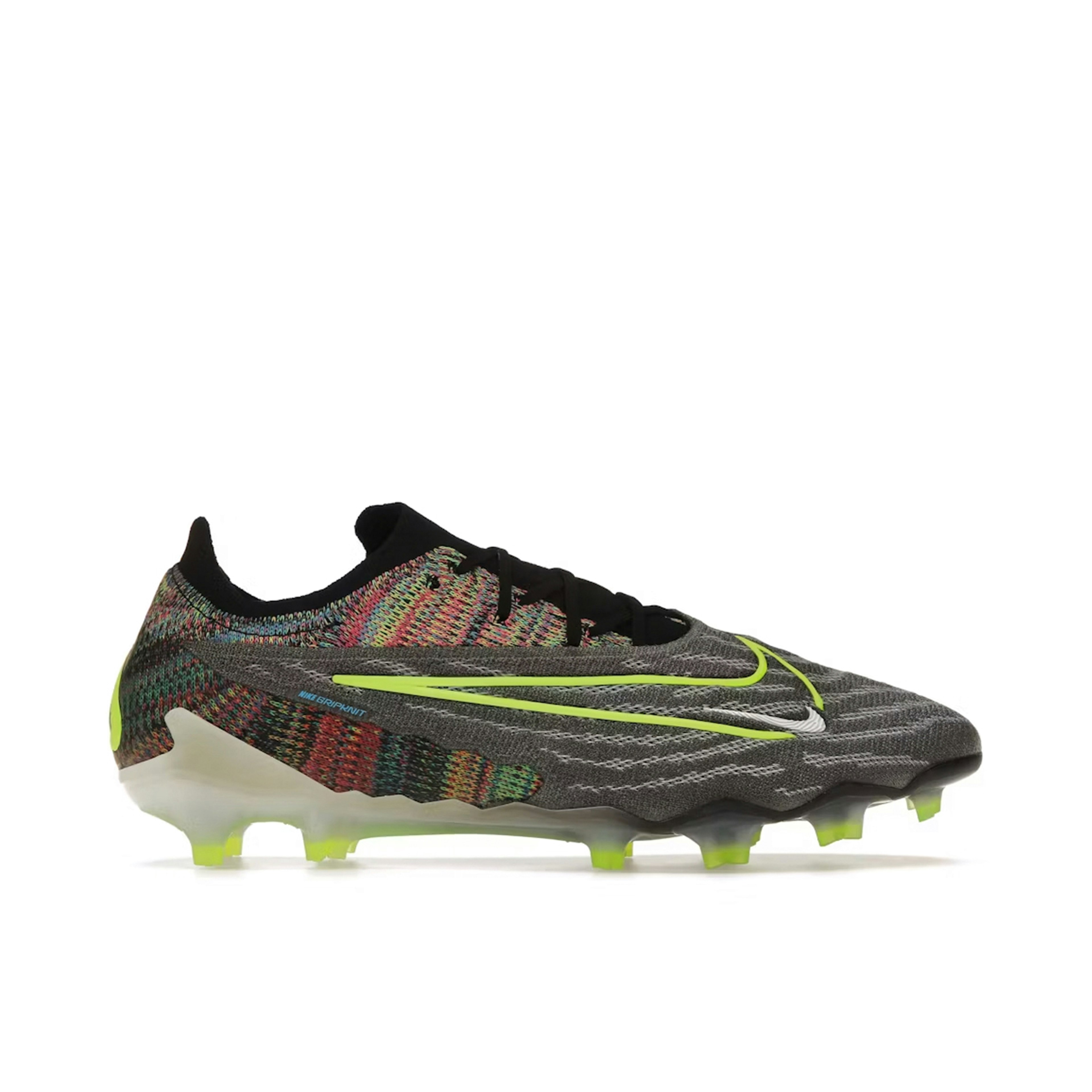 Nike Gripknit Phantom GX Elite Fusion FG Black White Blue Glow Volt